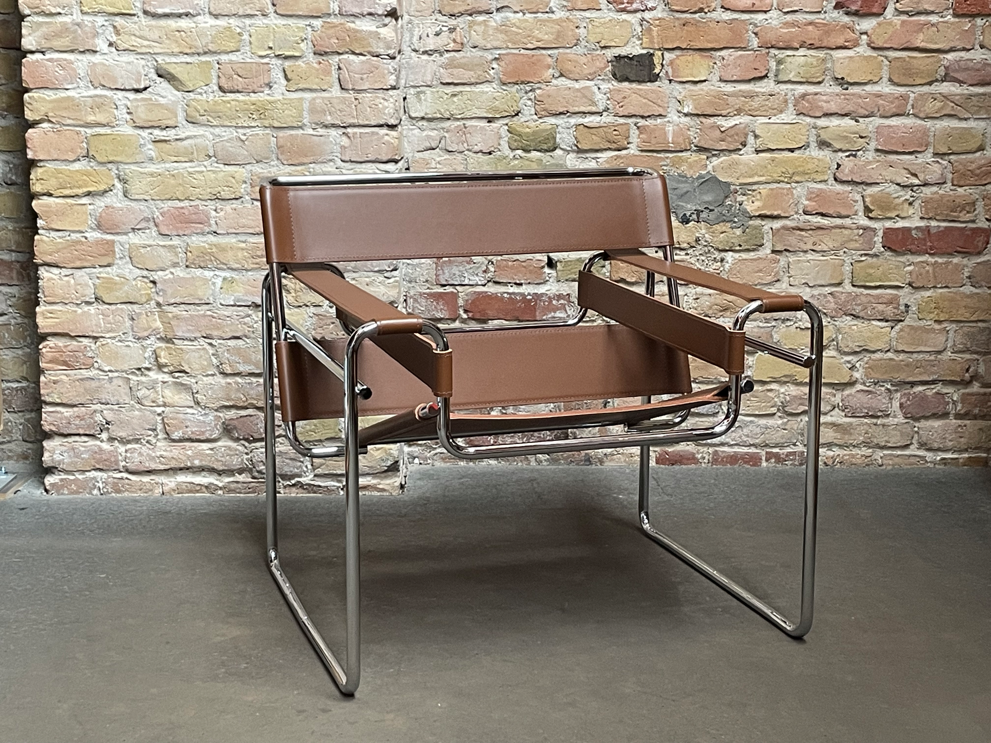 Wassily Chair Stuhl Leder Braun 