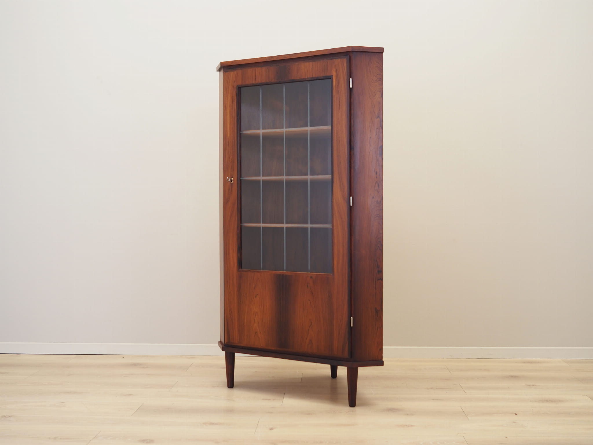 Vintage Vitrine Rosenholz Braun 1970er Jahre