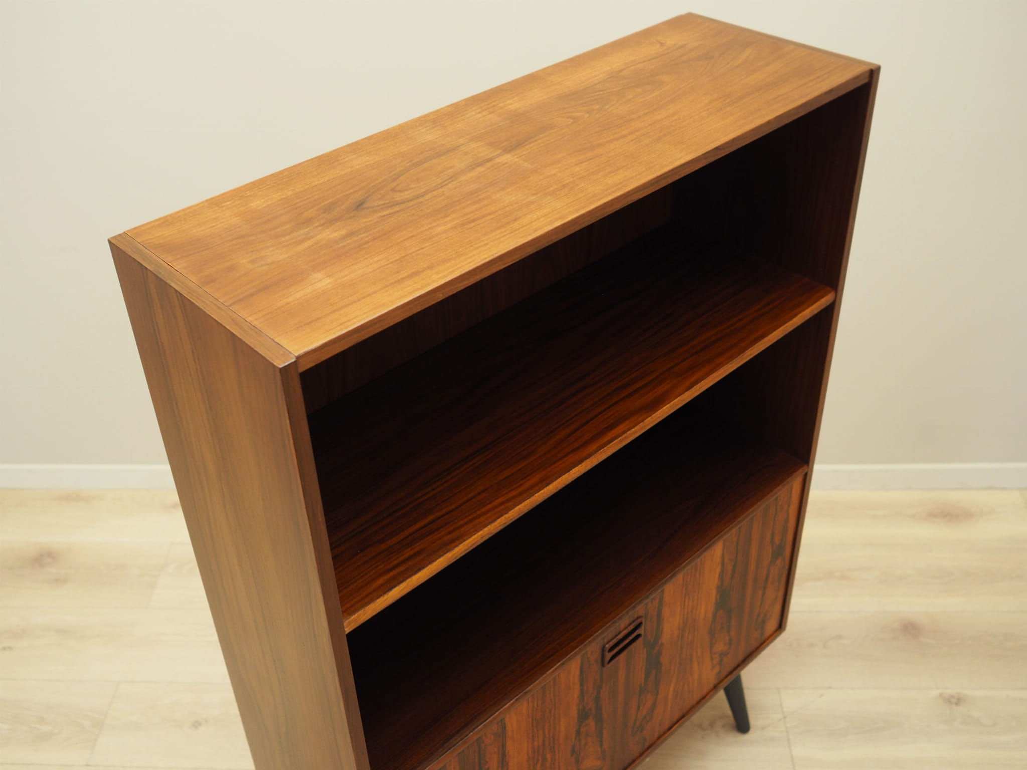 Bücherregal Holz Braun 1970er Jahre 