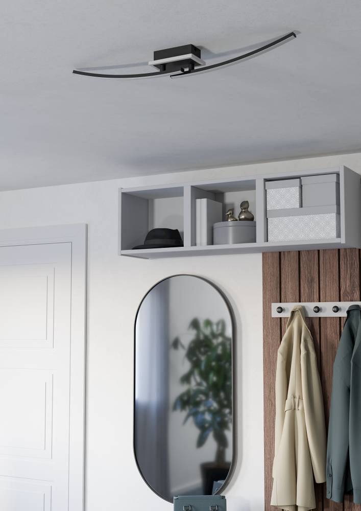 1-light Lungolago Type A LED ceiling light steel 