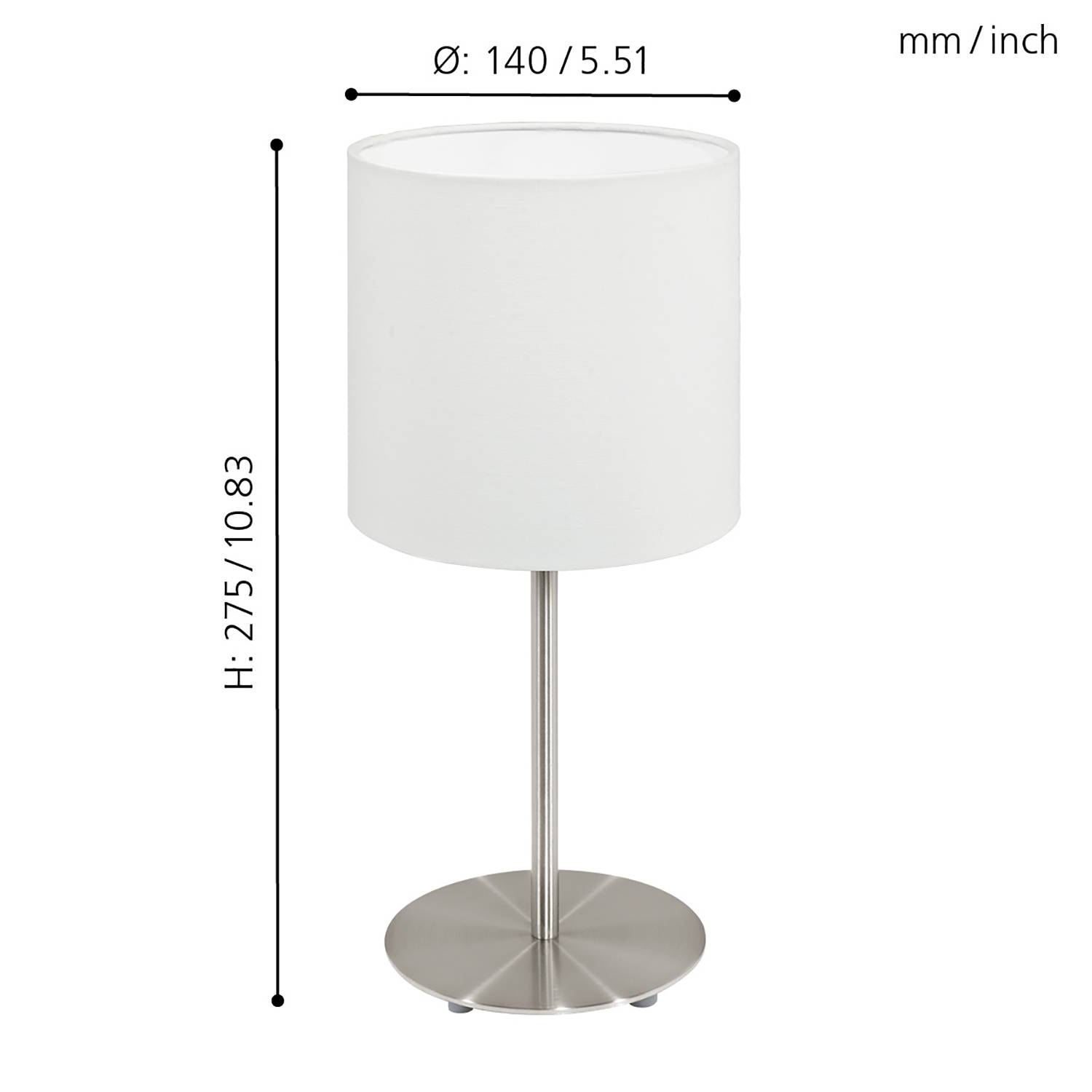 Table lamp Pasteri 1-light White
