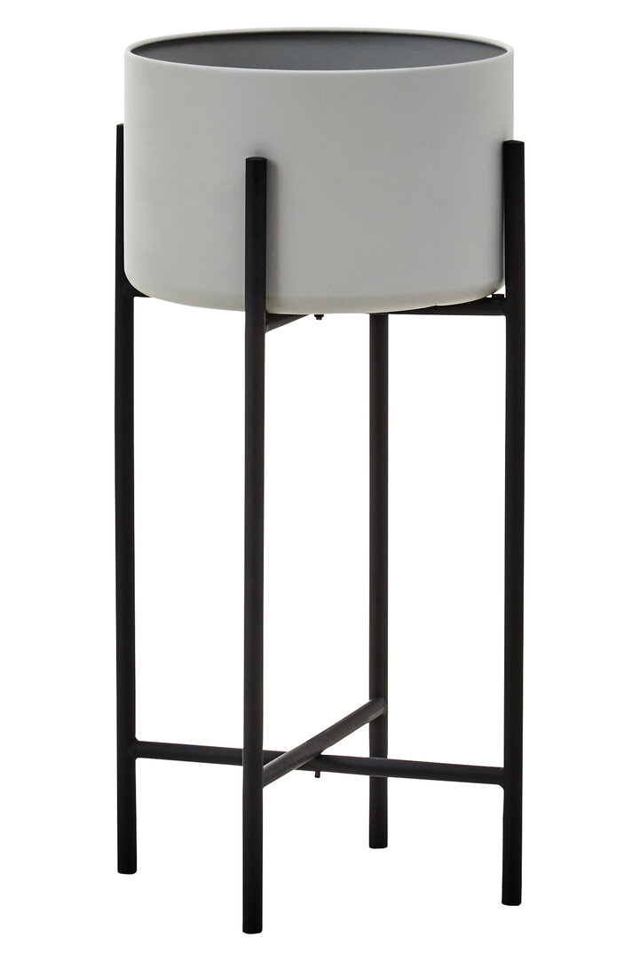 Trosa Grande Portavaso da Terra Grigio Nero