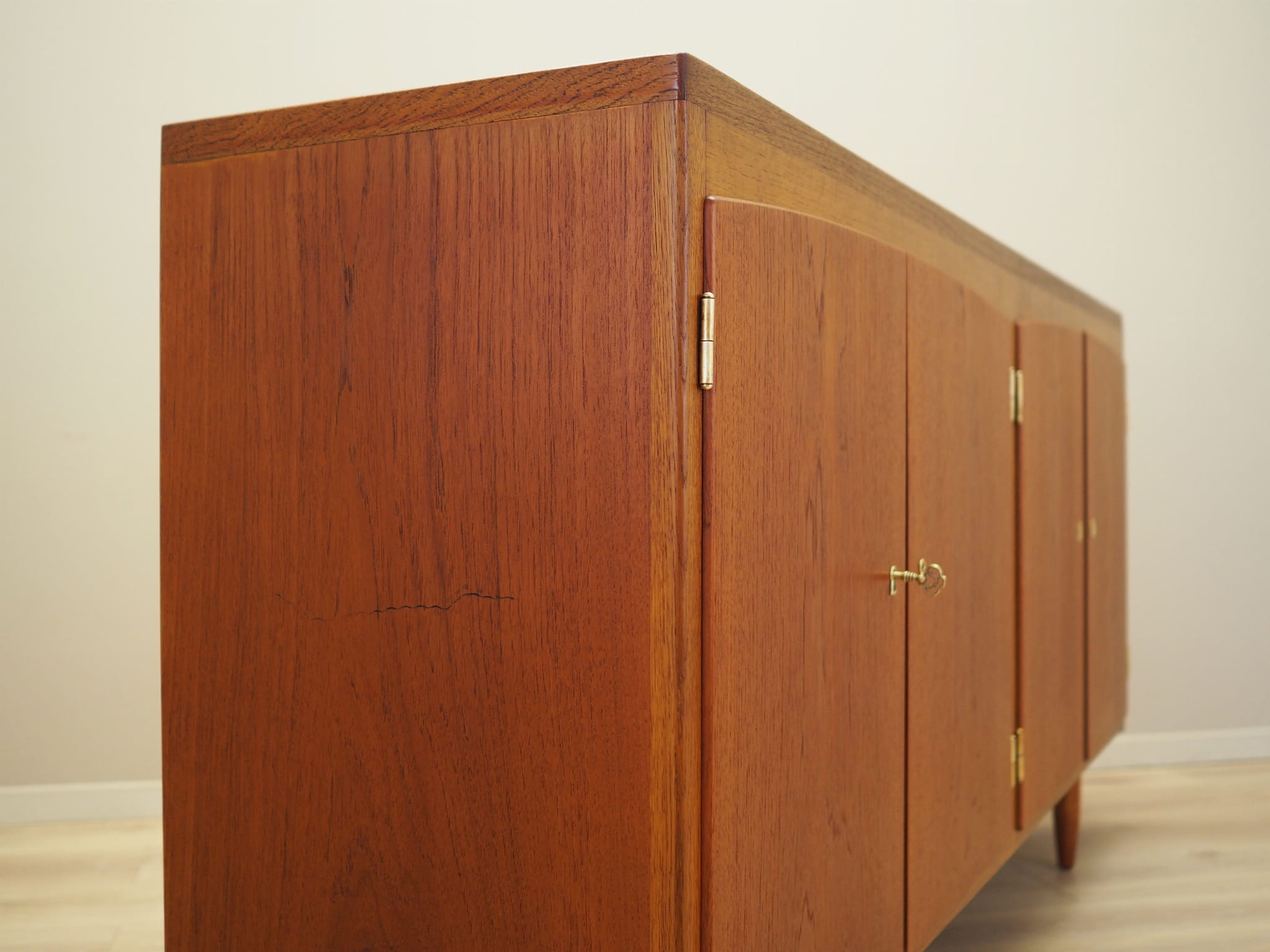 Vintage Sideboard Teakholz Braun 1960er Jahre