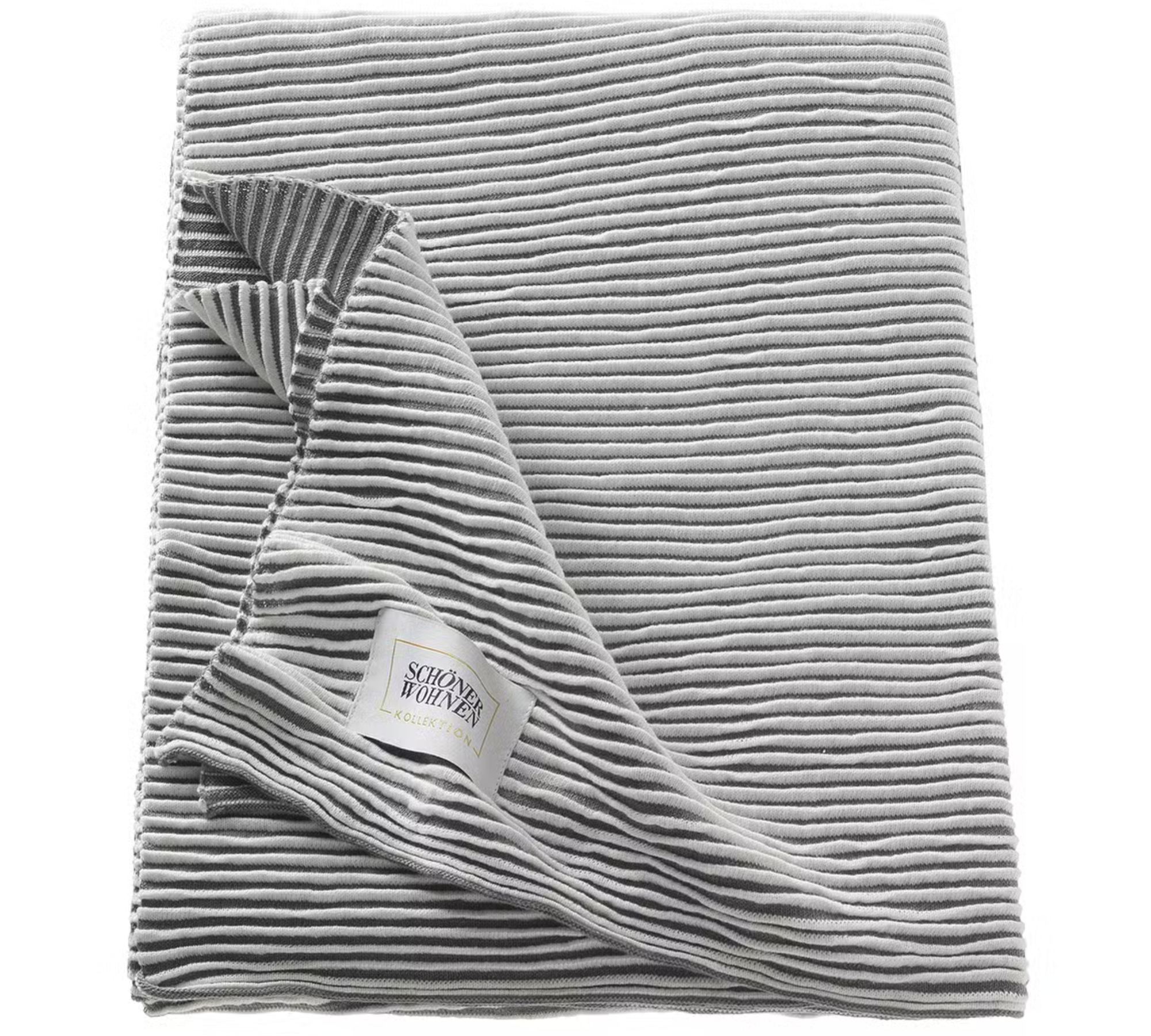 Liv Plaid Baumwolle Grau 180 x 260 cm