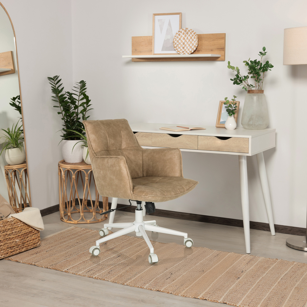 SOLAO LIFE W Bürostuhl Drehbar Stoff Beige