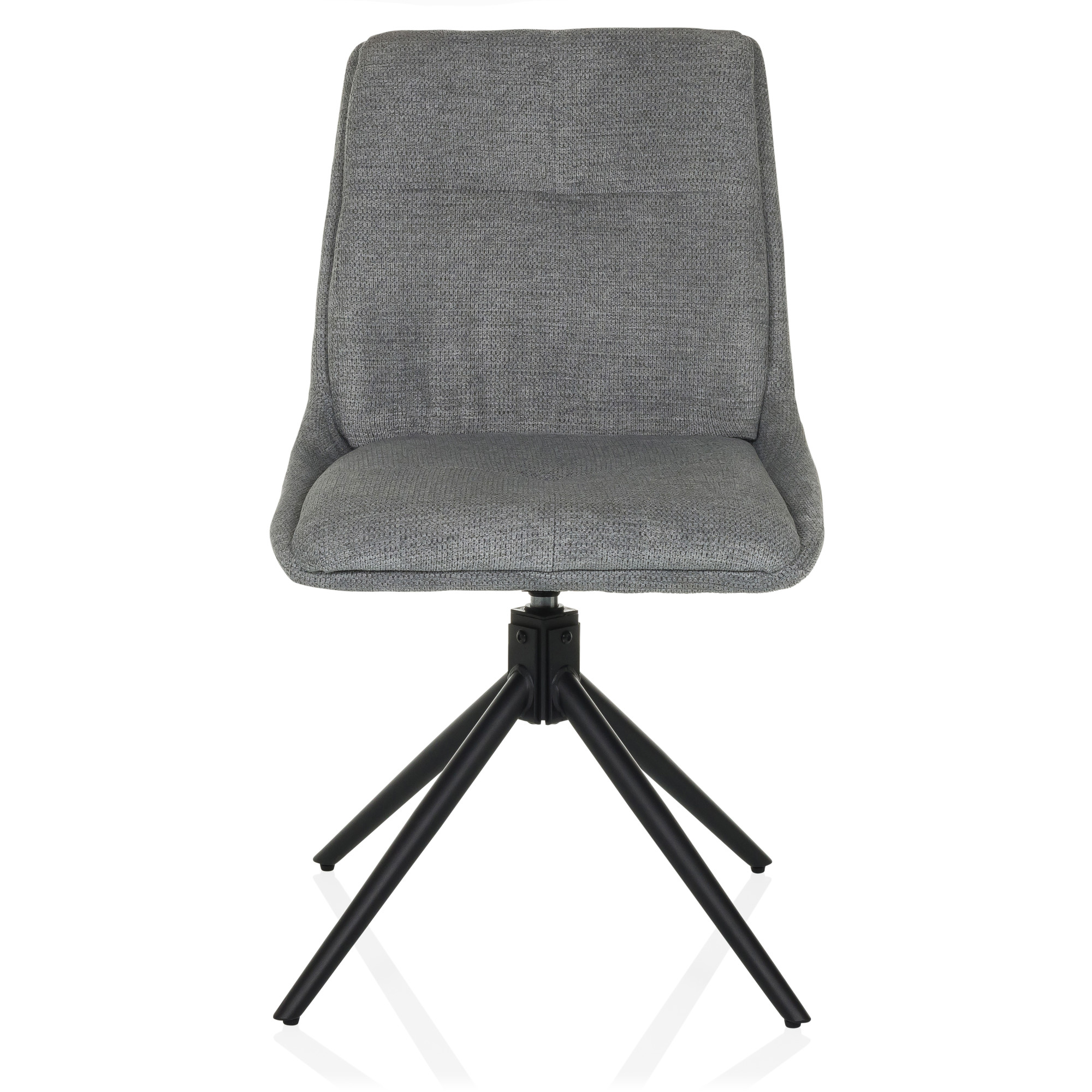 TARVISO I Dining chair Swivel Fabric Grey