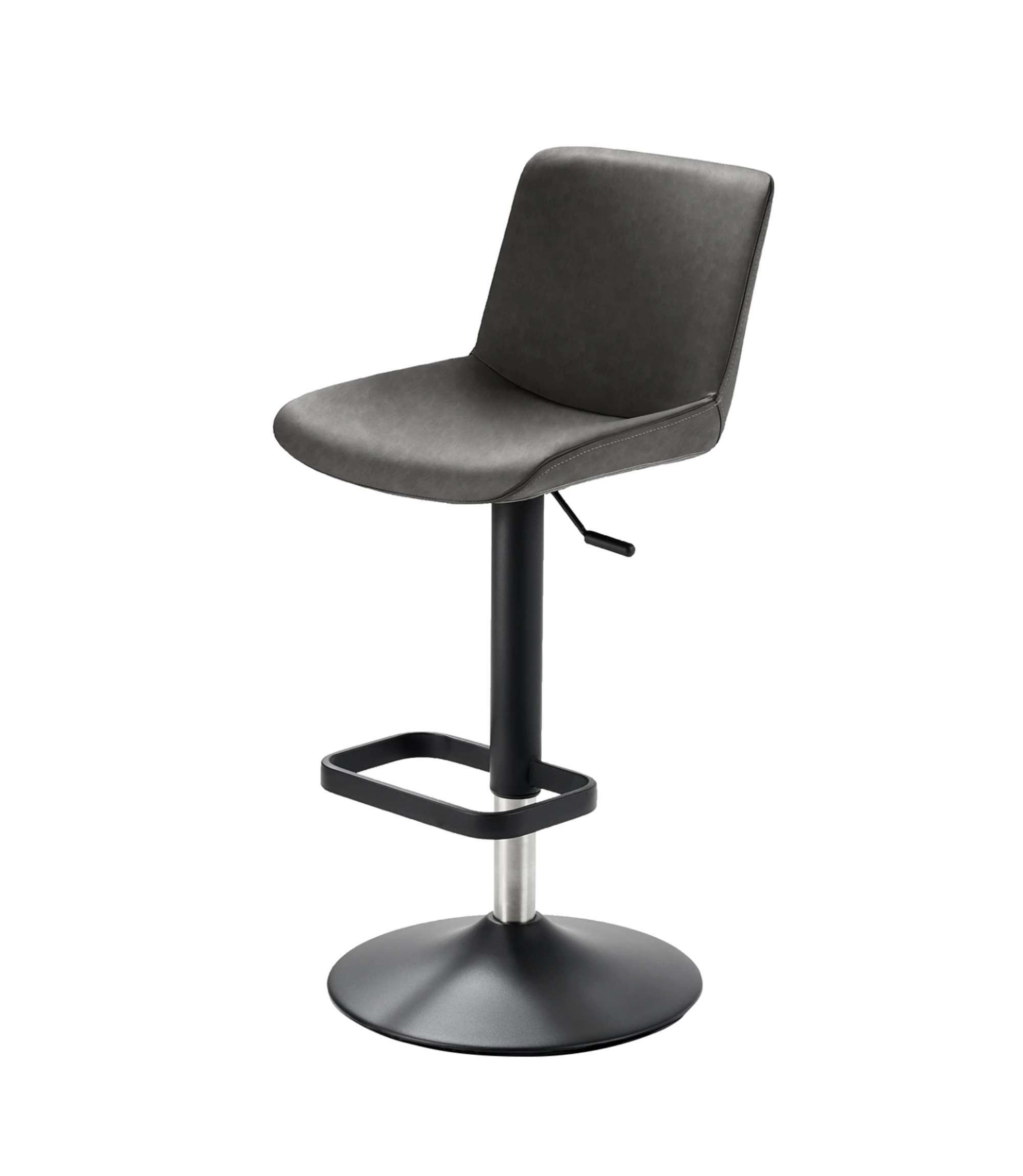 Bar stool Steel Web fabric Black-grey