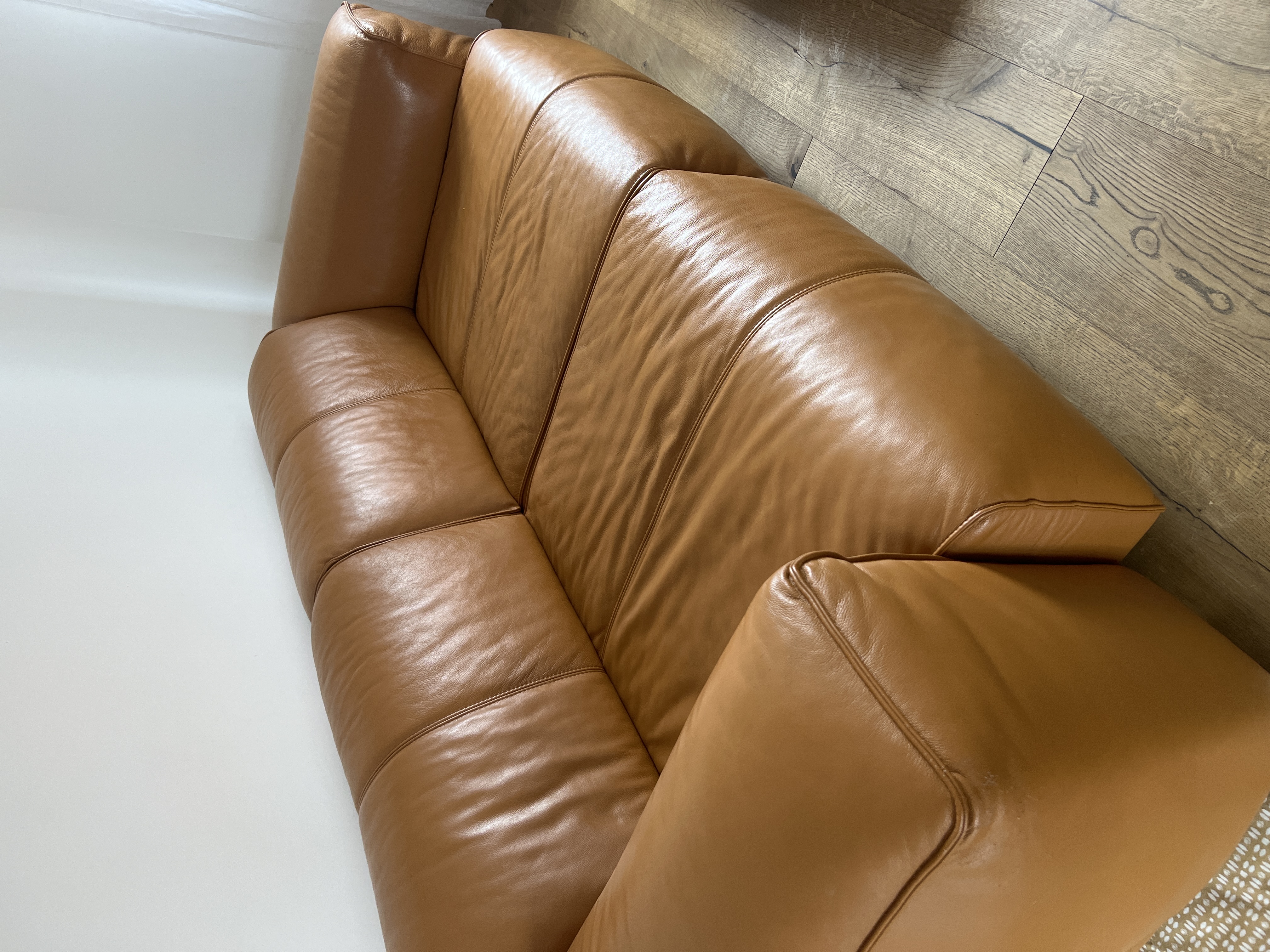 Hudson Sofa Leather Brown