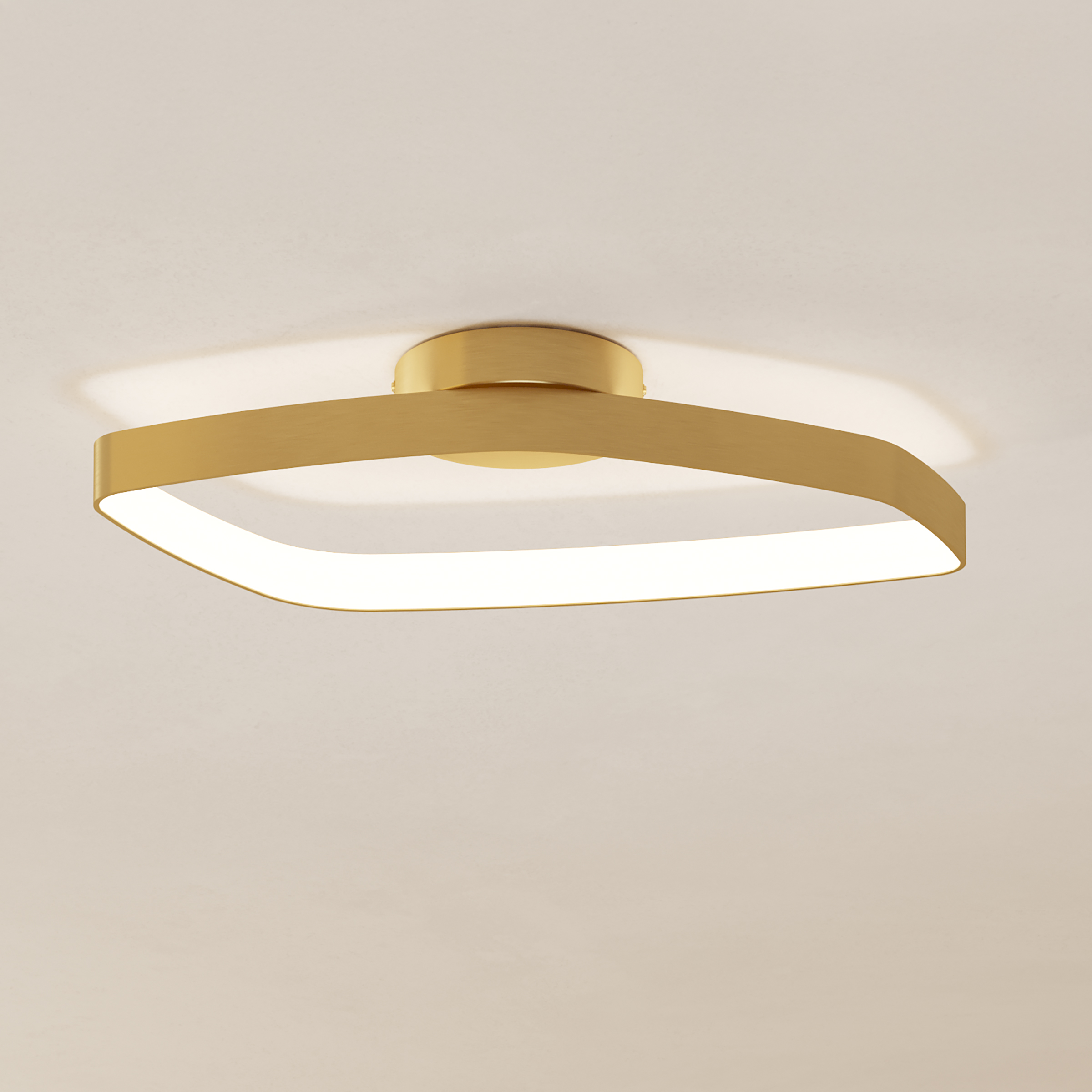 Vallerosa Ceiling Light Steel Polycarbonate Single-flame
