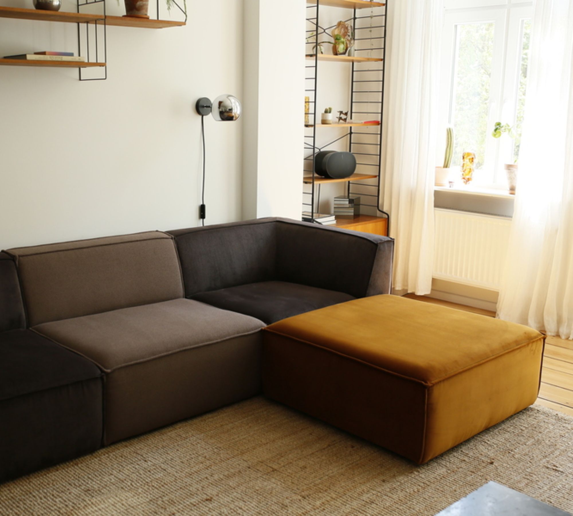 Dane Modulsofa Textil Mehrfarbig