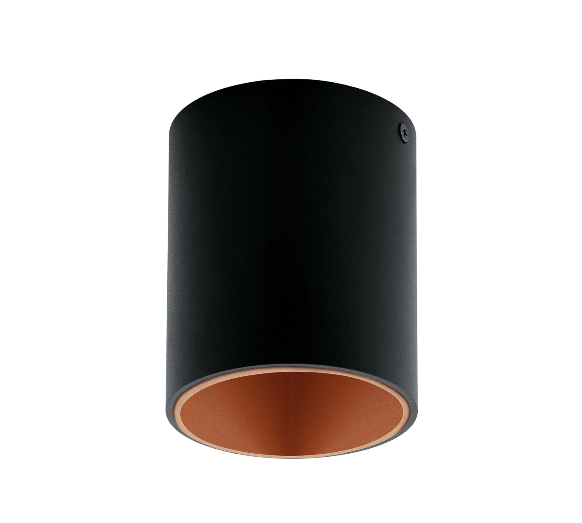 LED Deckenleuchte Metall Kunststoff Schwarz Kupfer
