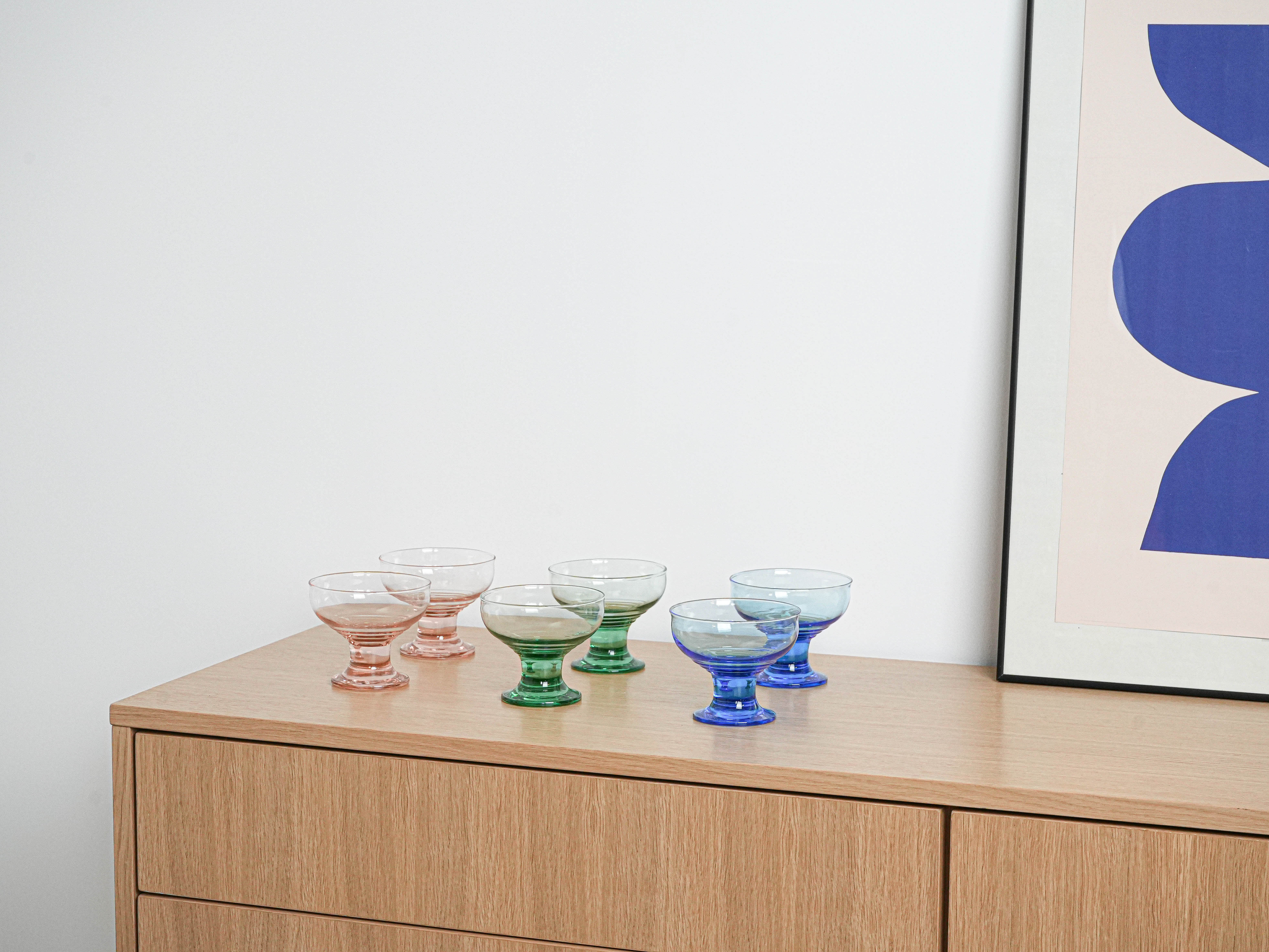 Dessert bowl set Multicolored 1970s