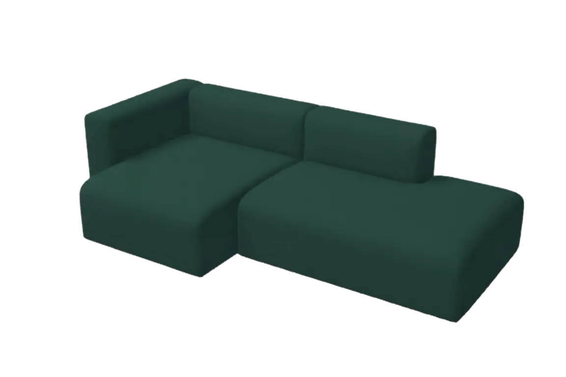 Mags Modulsofa Samt Lola Dark Green