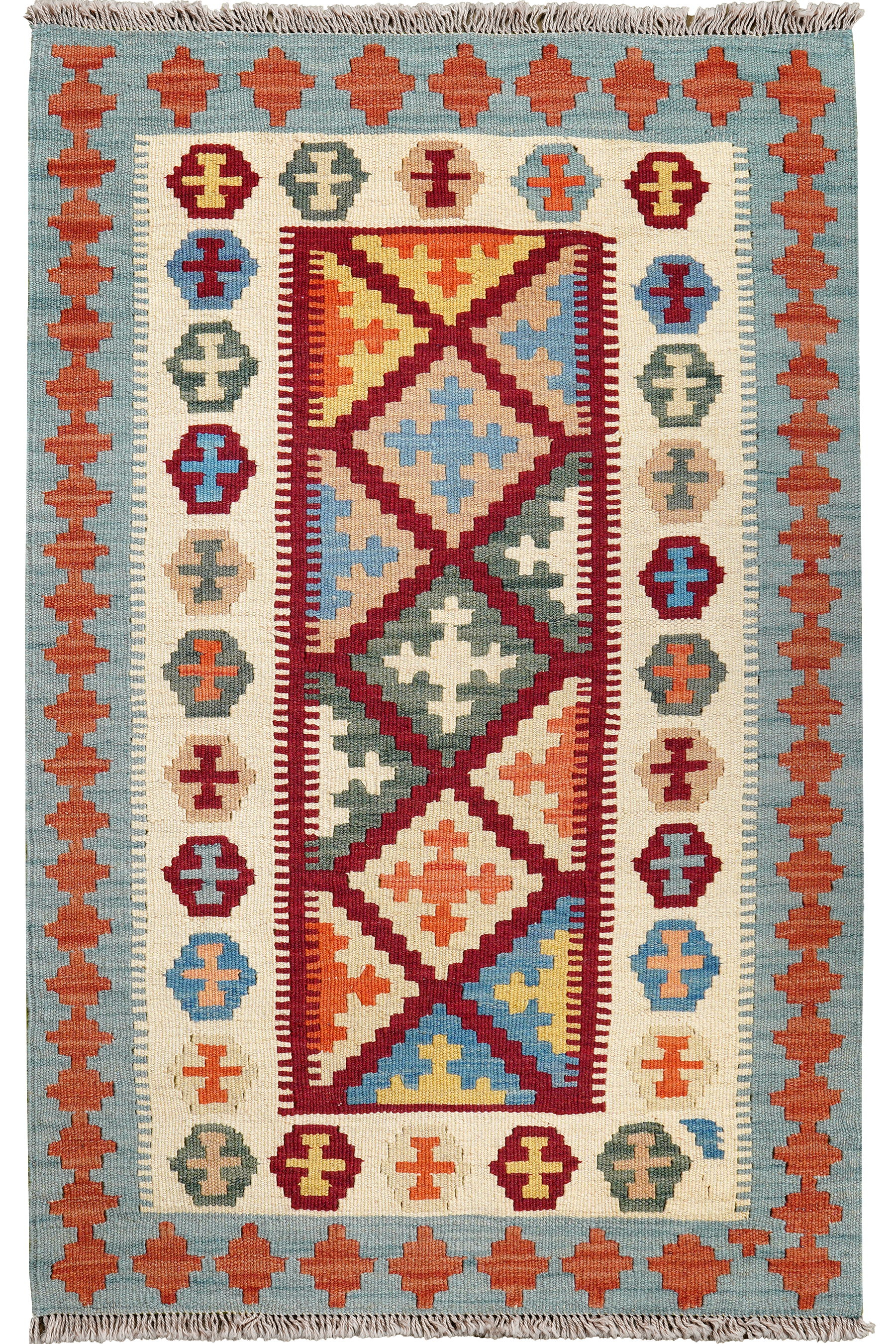 Kilim Gashgai Teppich Mehrfarbig