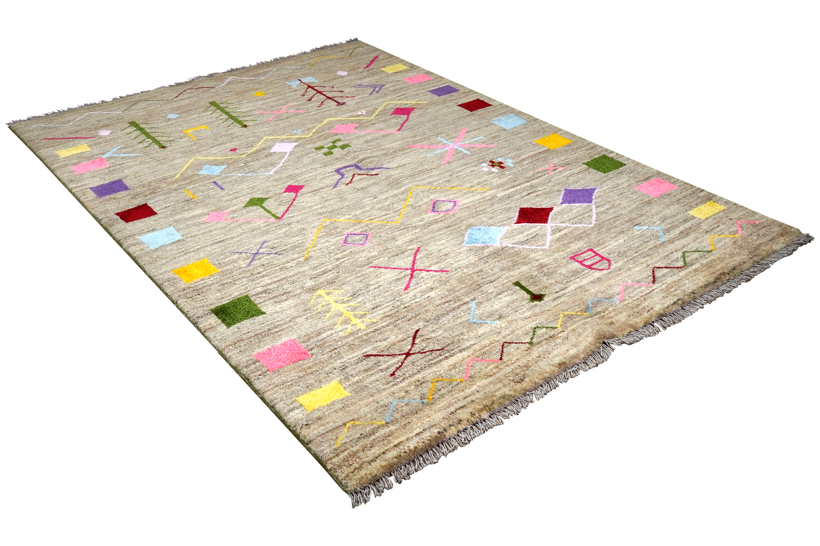 Gabbeh Basi Tappeto Multicolore