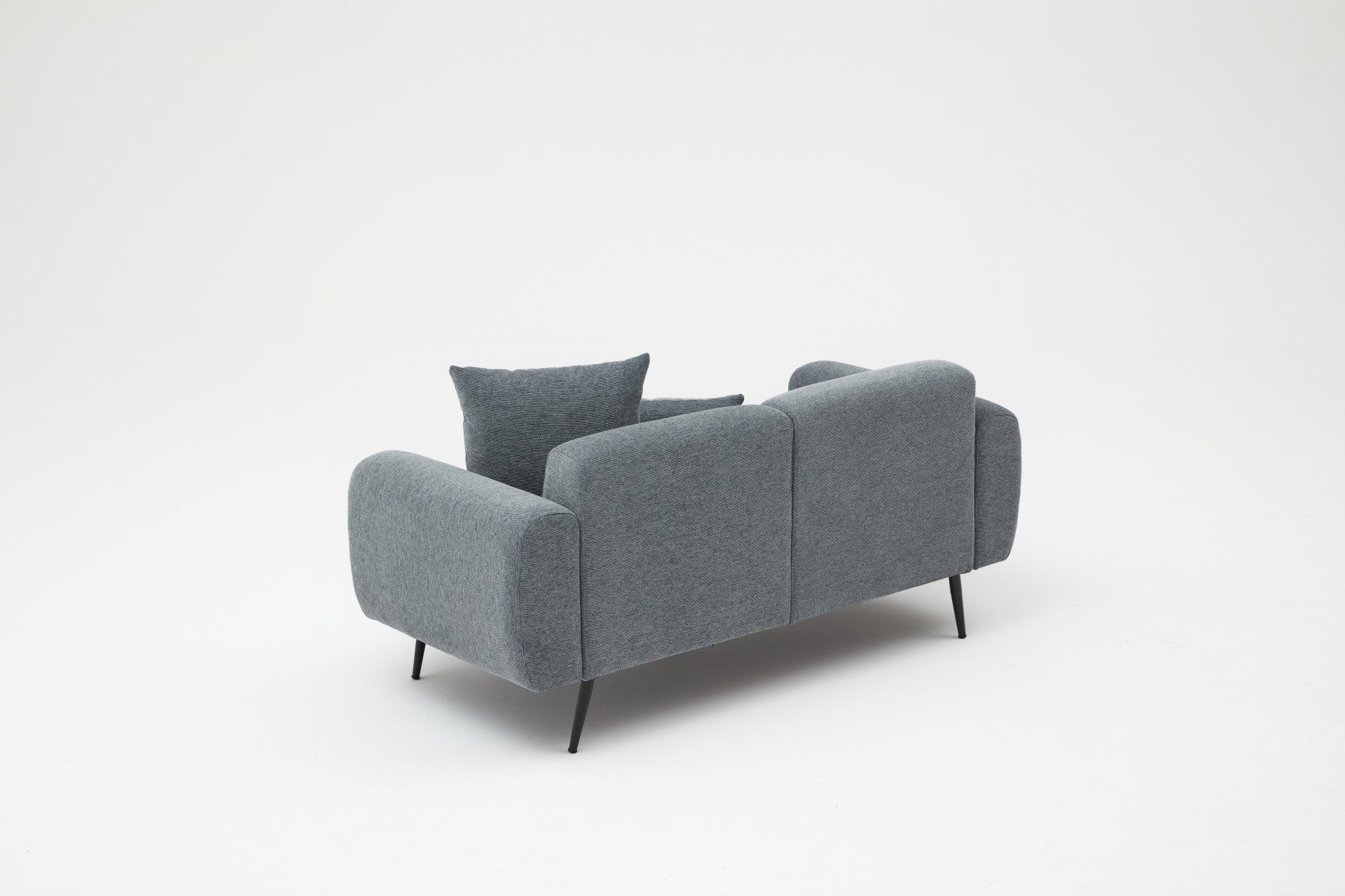 Side Sofa 2-Sitzer Anthrazit