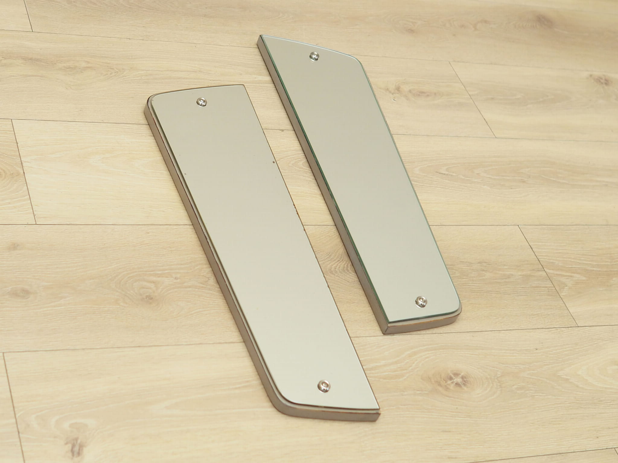 2x Mirror Wood Grey 1960s