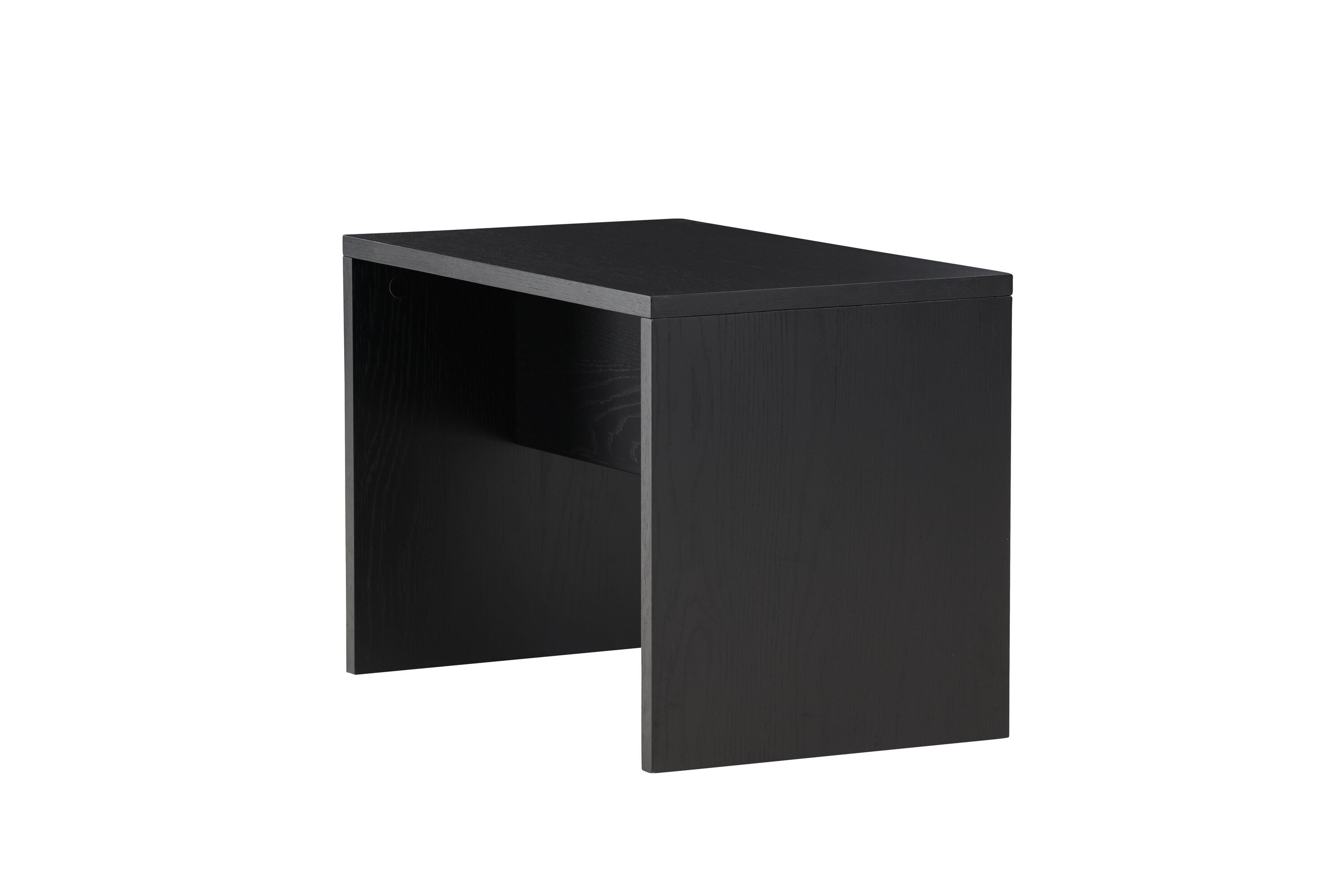 Juni Beistelltisch Furnier Schwarz