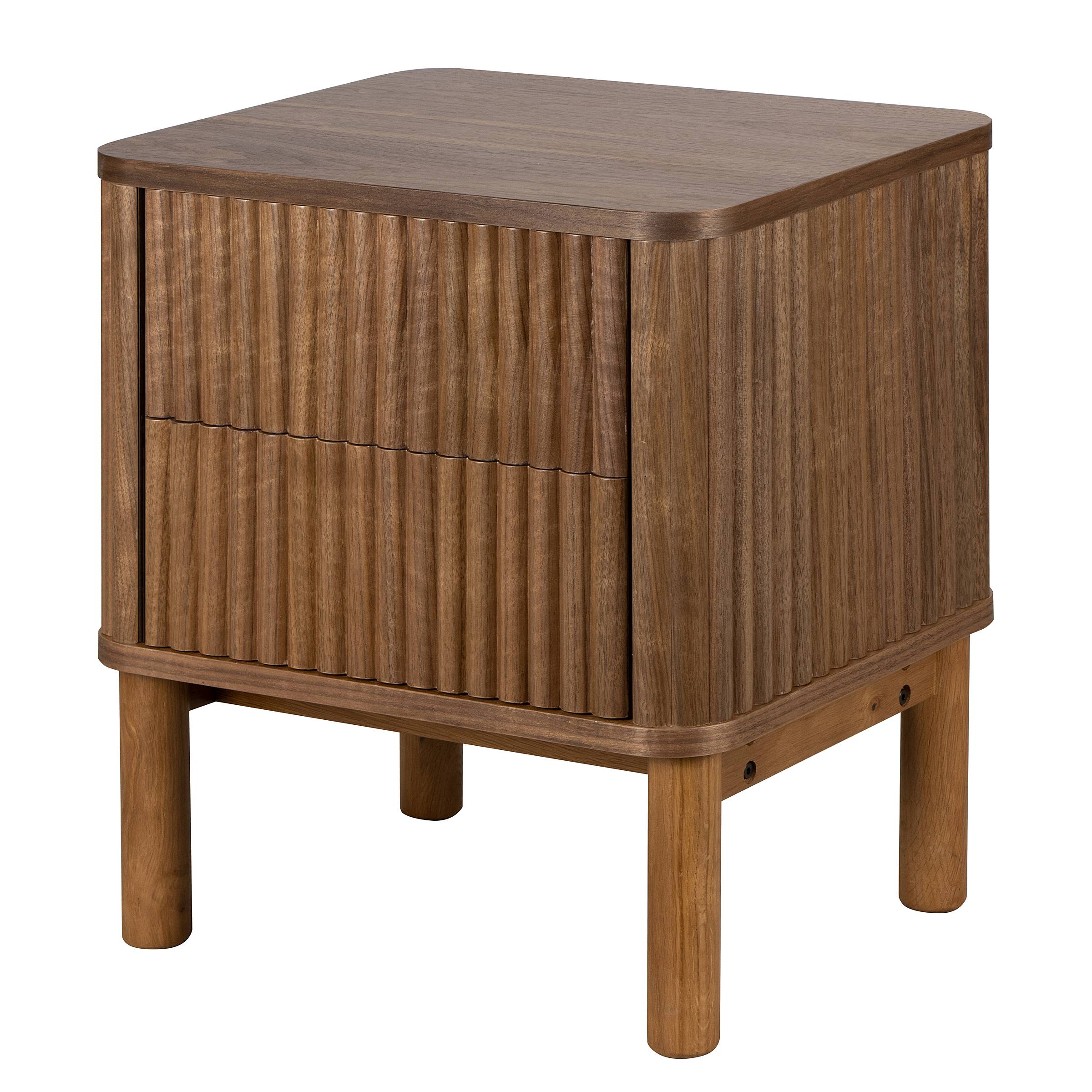 Strai Nachtkommode Furnierte Eiche Braun