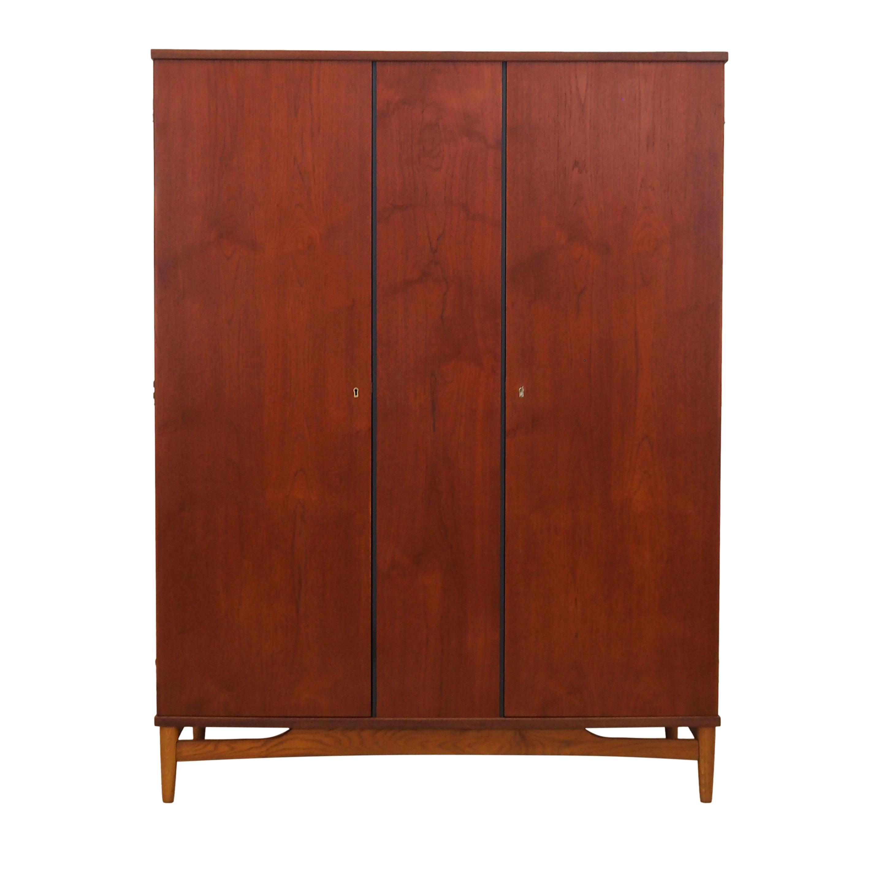Kleiderschrank Teakholz 1960er Jahre