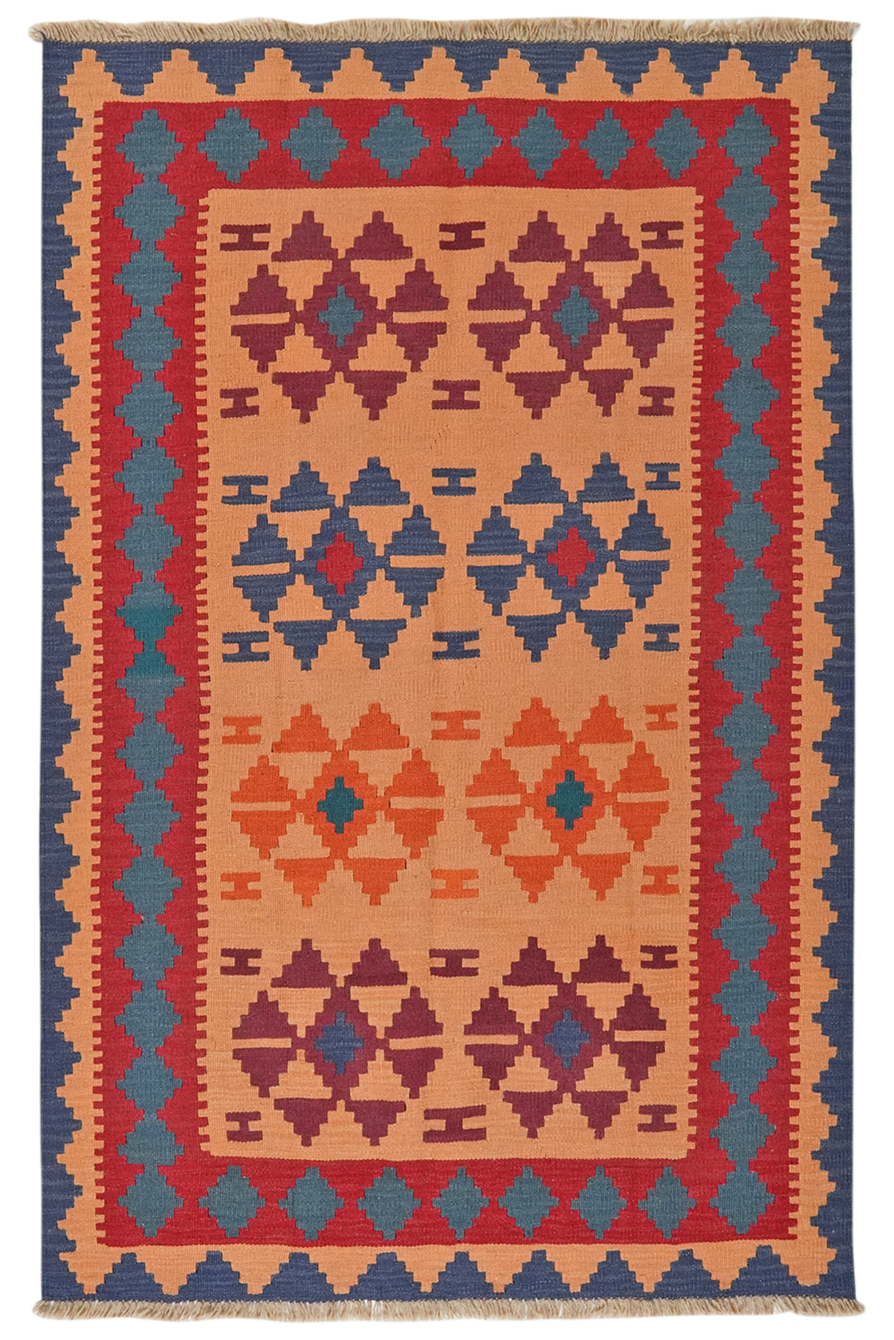 Kilim Gashgai Teppich Mehrfarbig