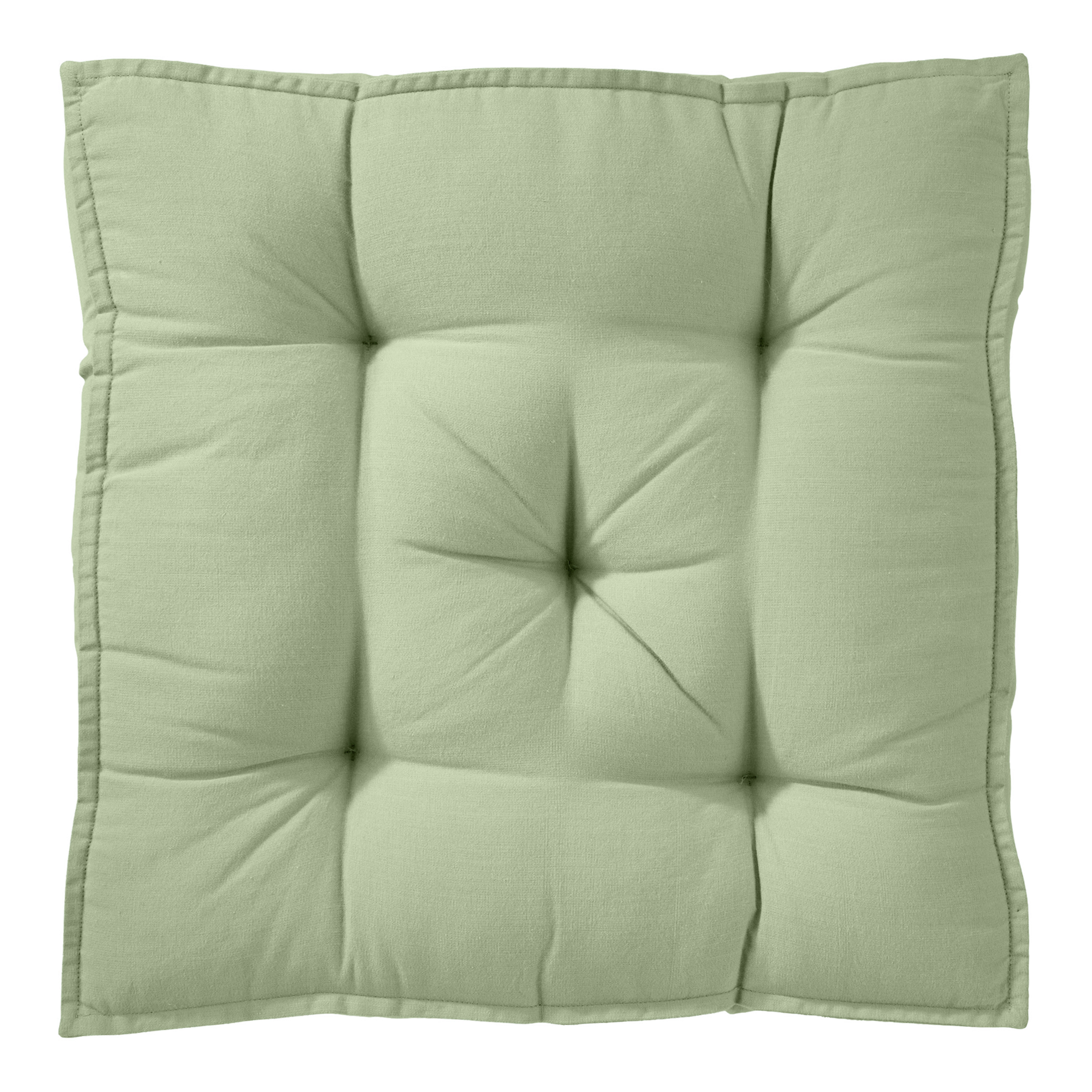 SOLID seat cushion cotton sage
