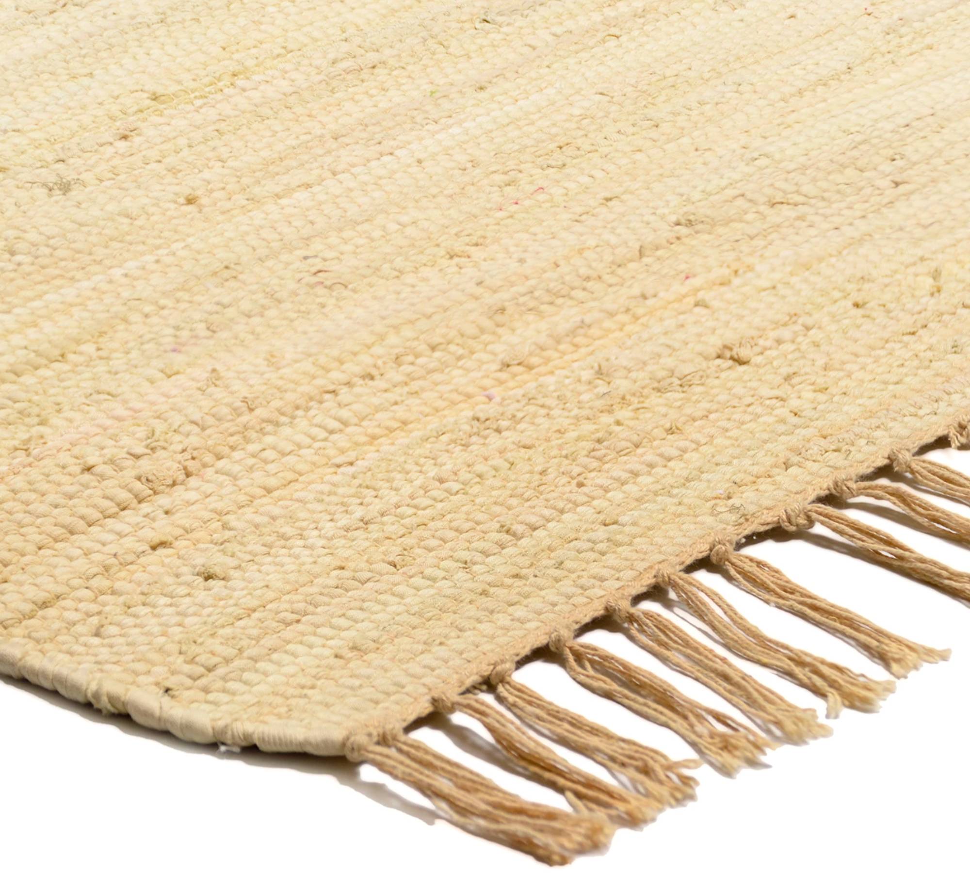 Teppich Baumwolle Beige