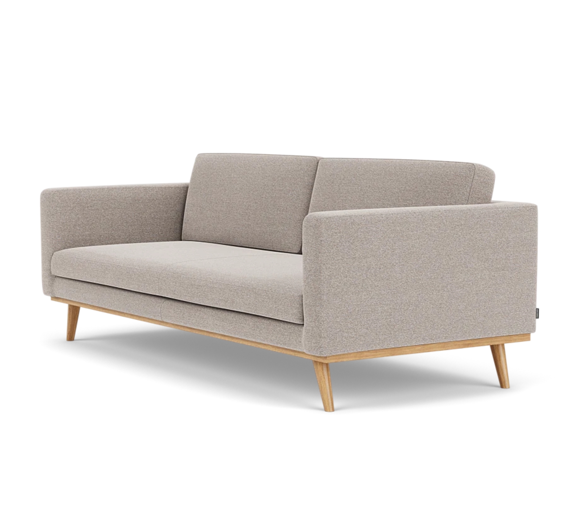Johan Sofa 3-Sitzer Agnes Brown