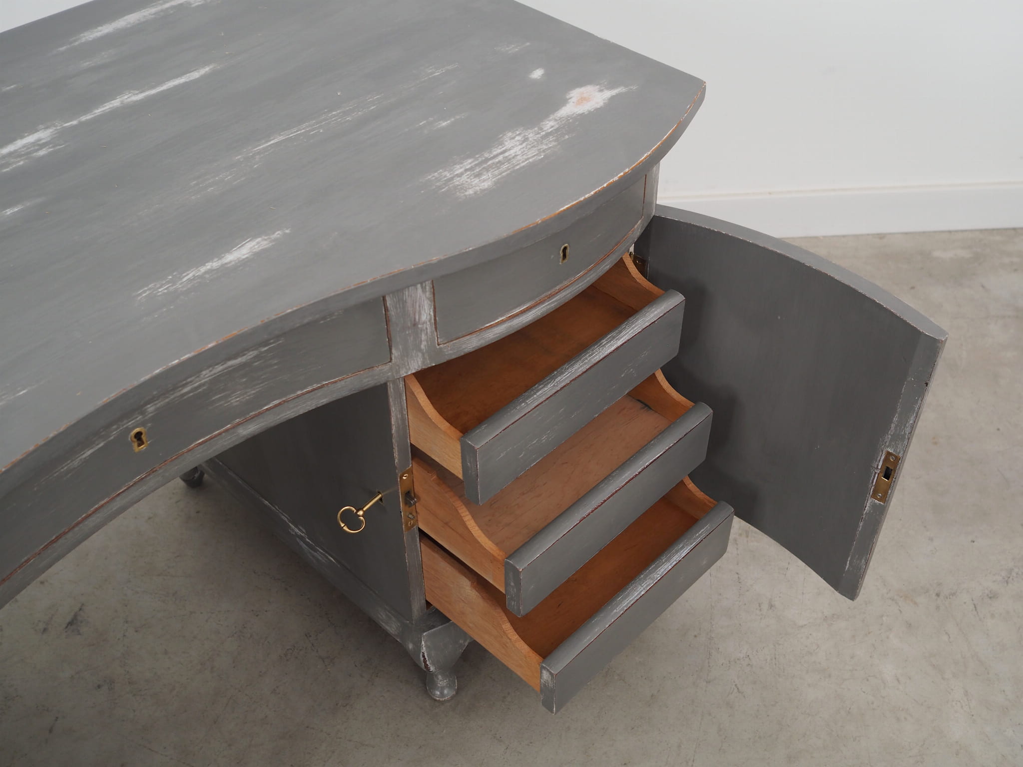 Mahogany Schreibtisch 1960 Jahre