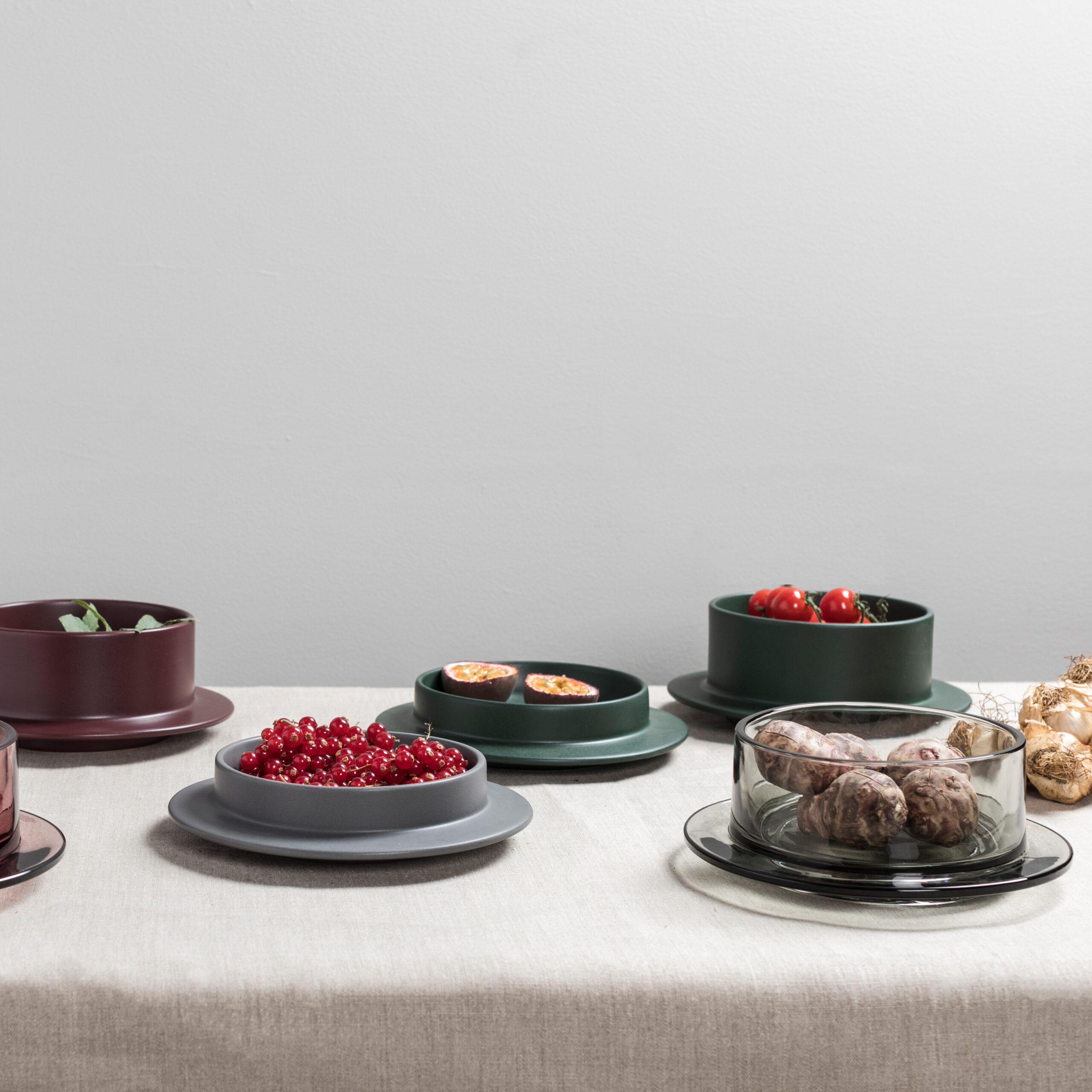 Dishes to Dishes Bowl Ceramic Flat Green