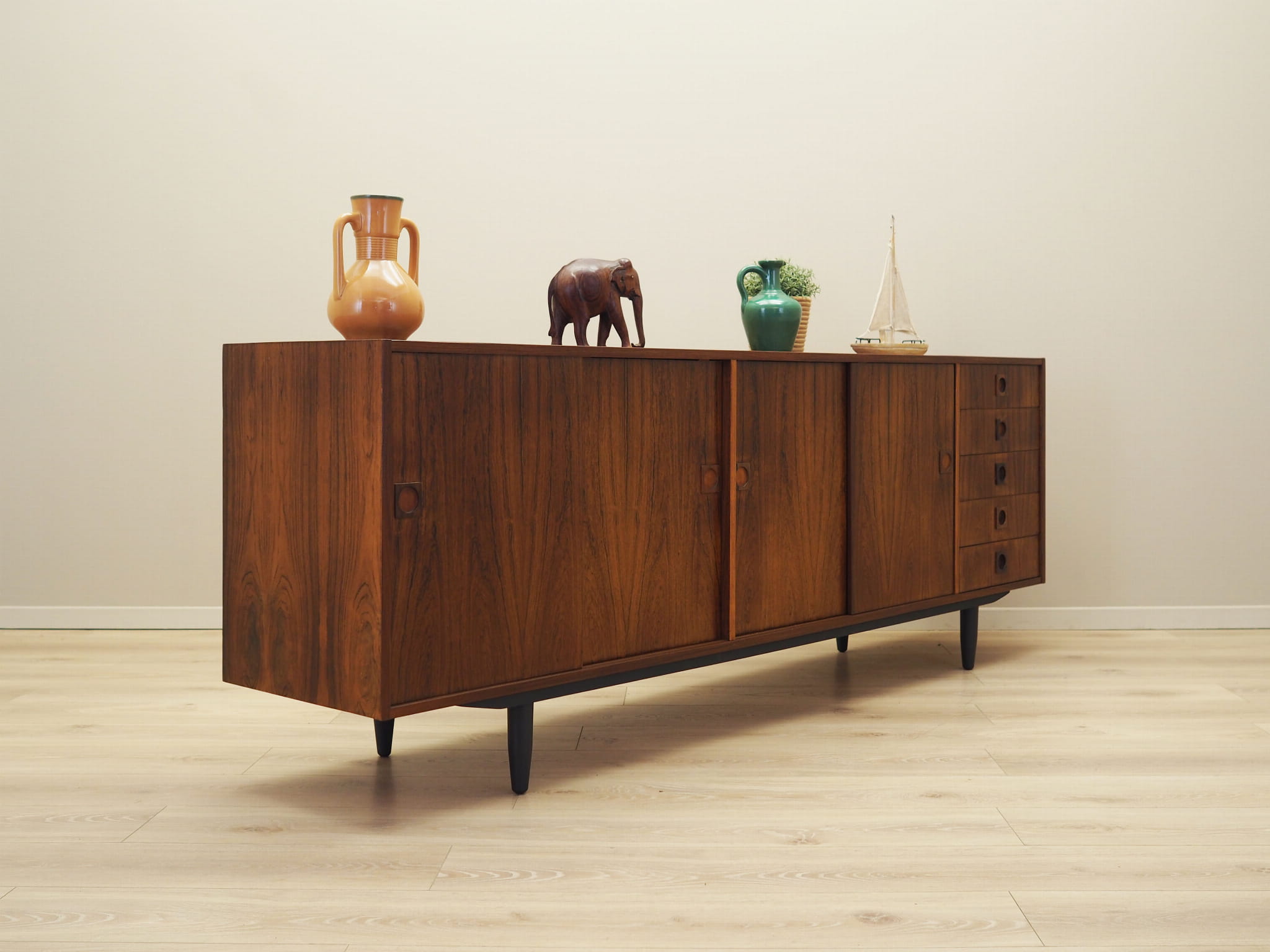 Vintage Sideboard Palisanderholz Braun 1960er Jahre