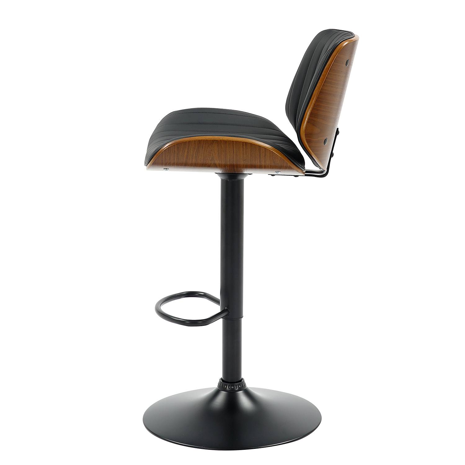 Bar stool Bercoli faux leather black