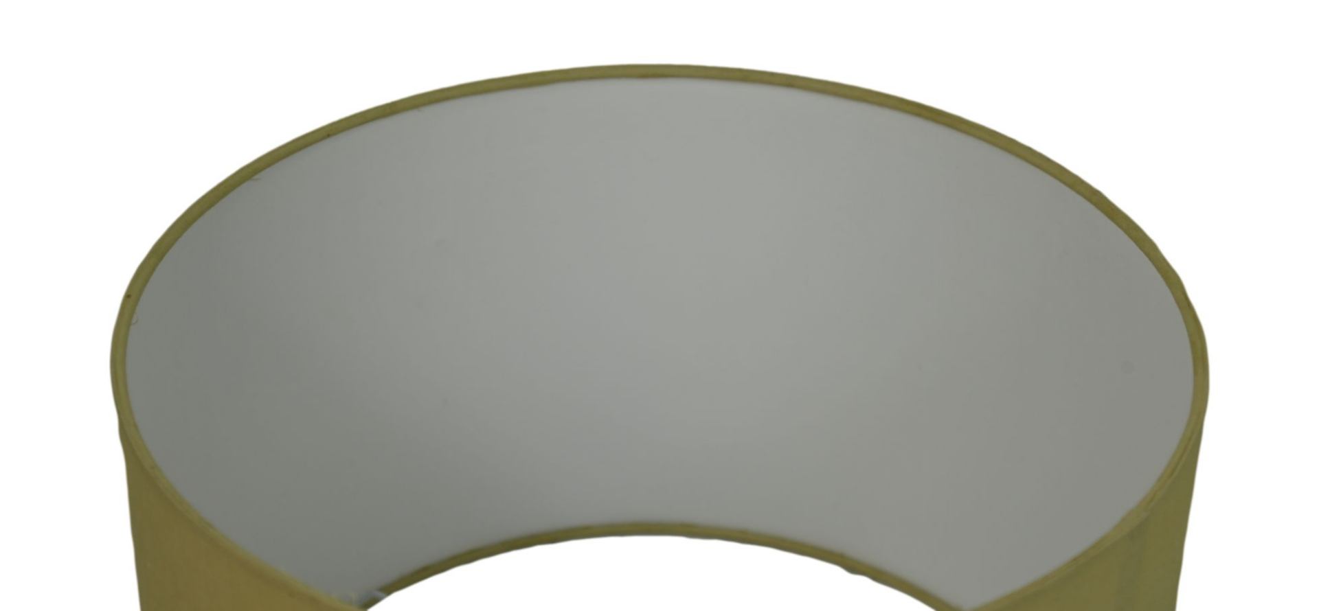 Runder Lampenschirm Baumwolle Beige