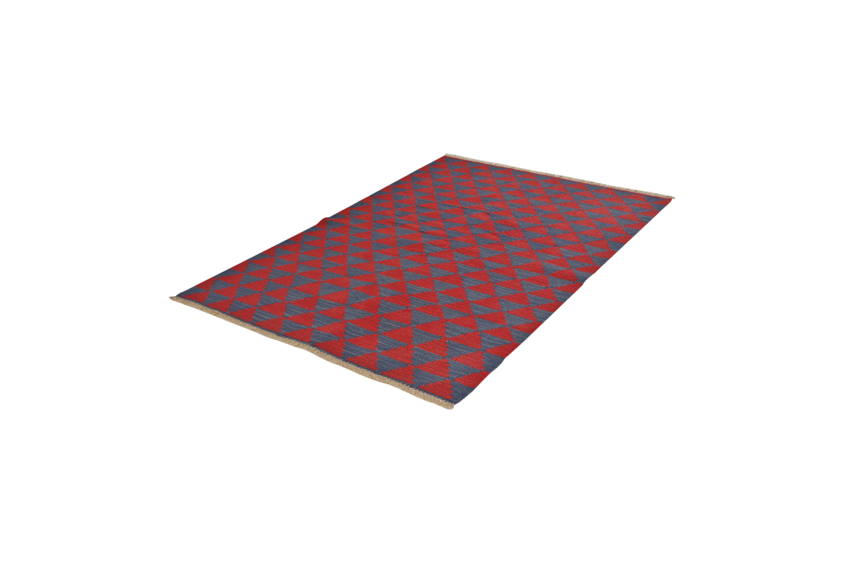 Kilim Gashgai Teppich Rot Blau
