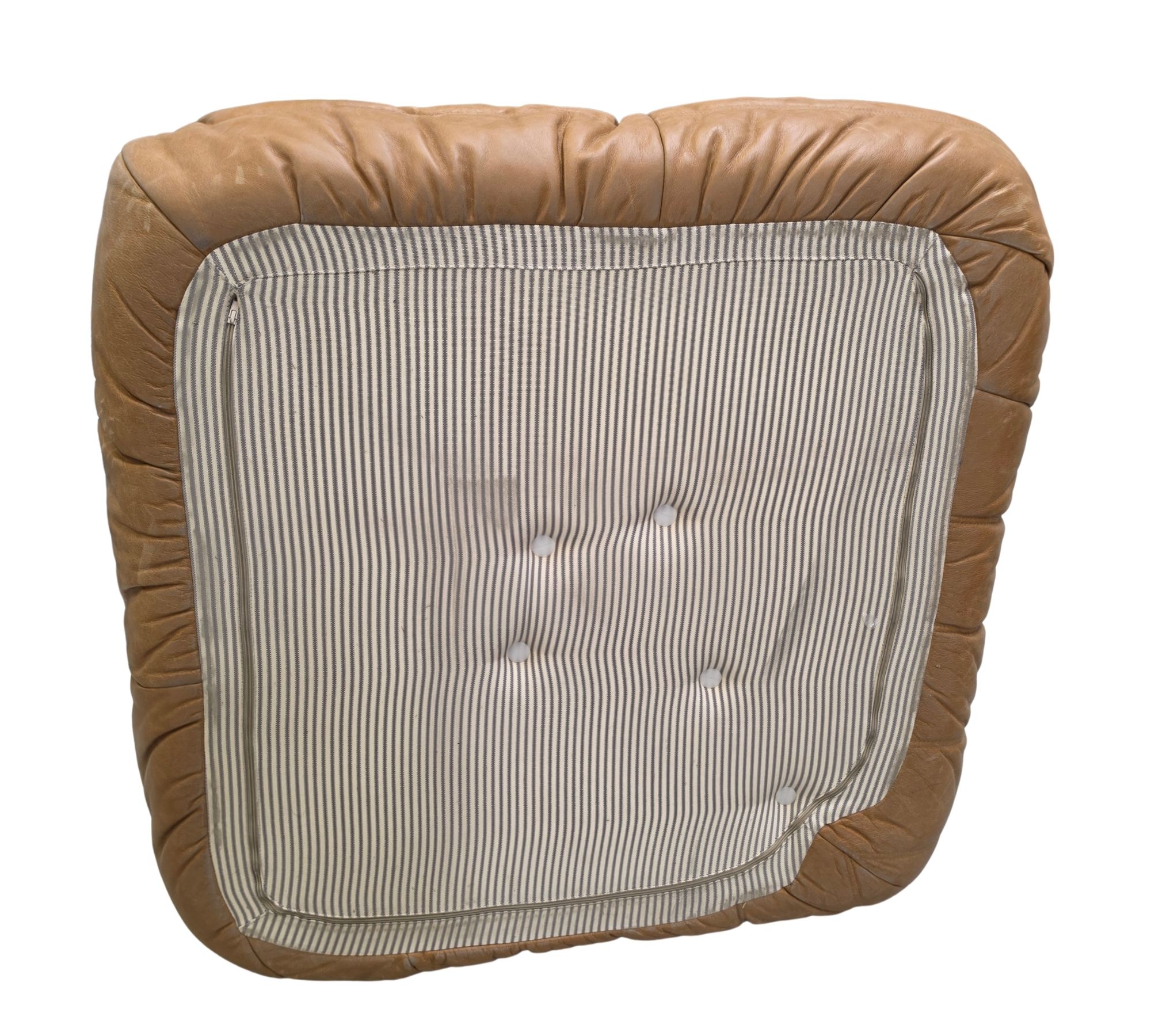 Togo Corner Sofa Pull-Up Leather Camel Brown