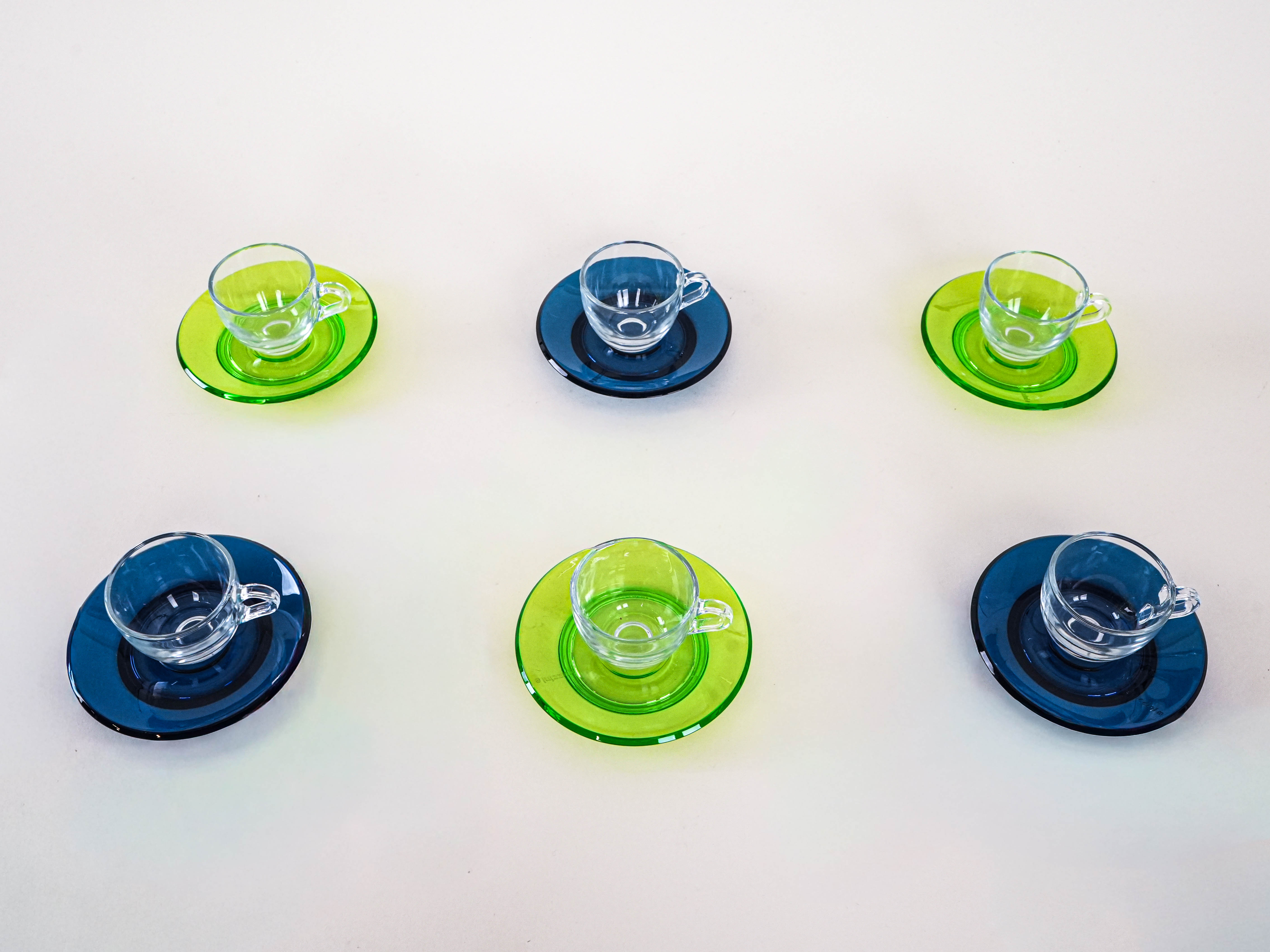 Gläser-Set Mehrfarbig 1970er Jahre