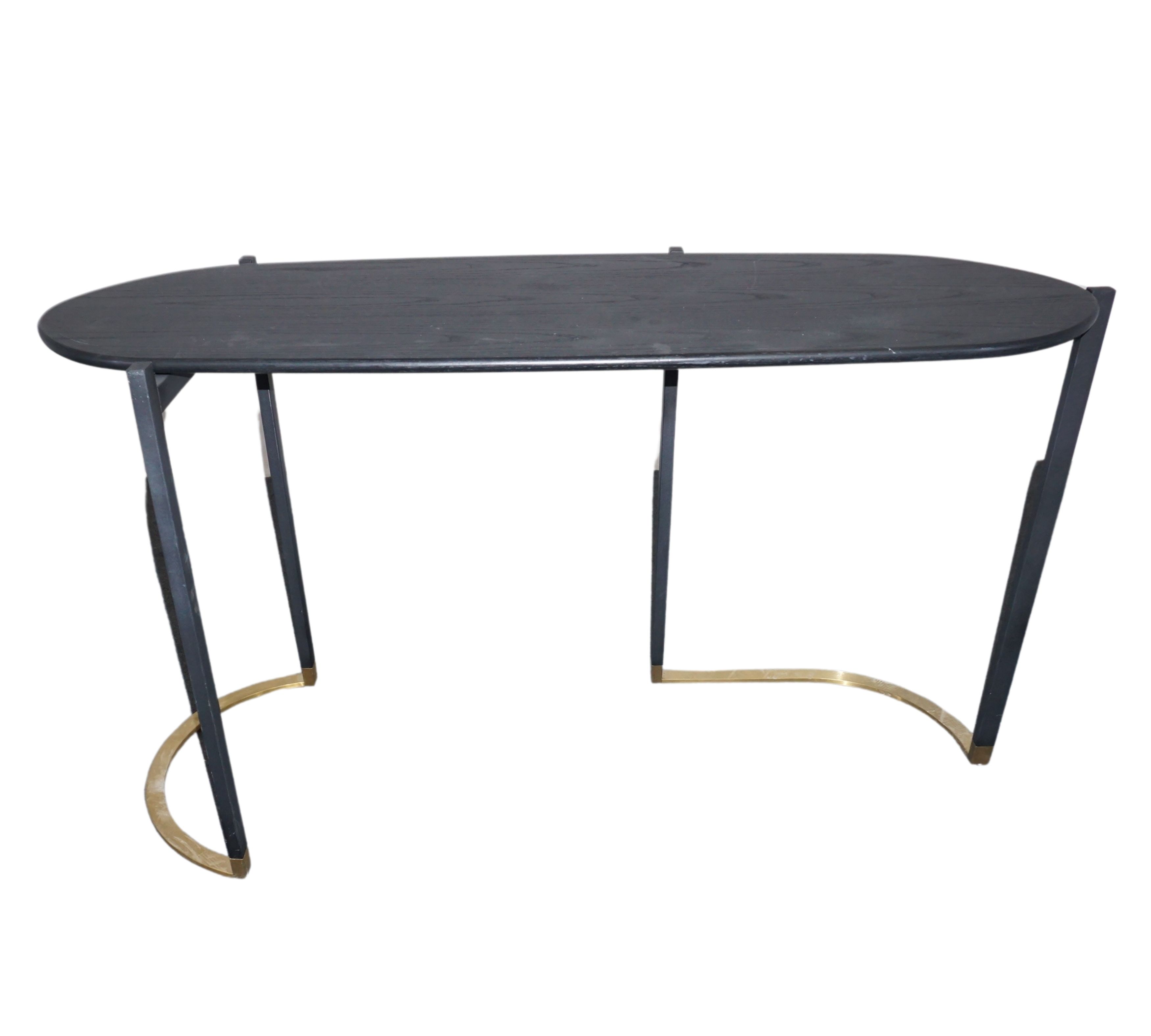 BLINK Console table Steel wood veneer