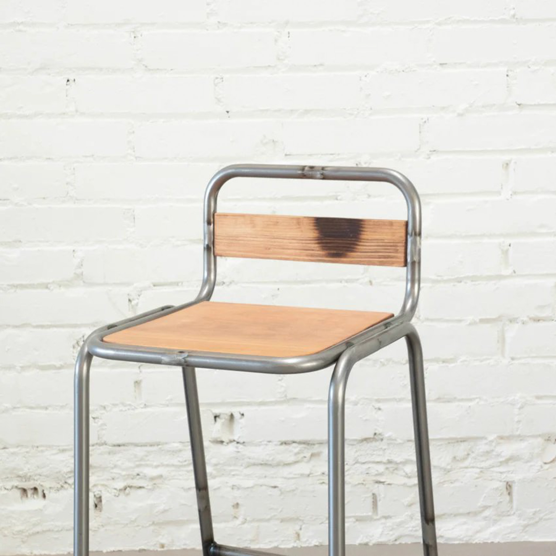 Jaden Hocker Holz Metall Braun