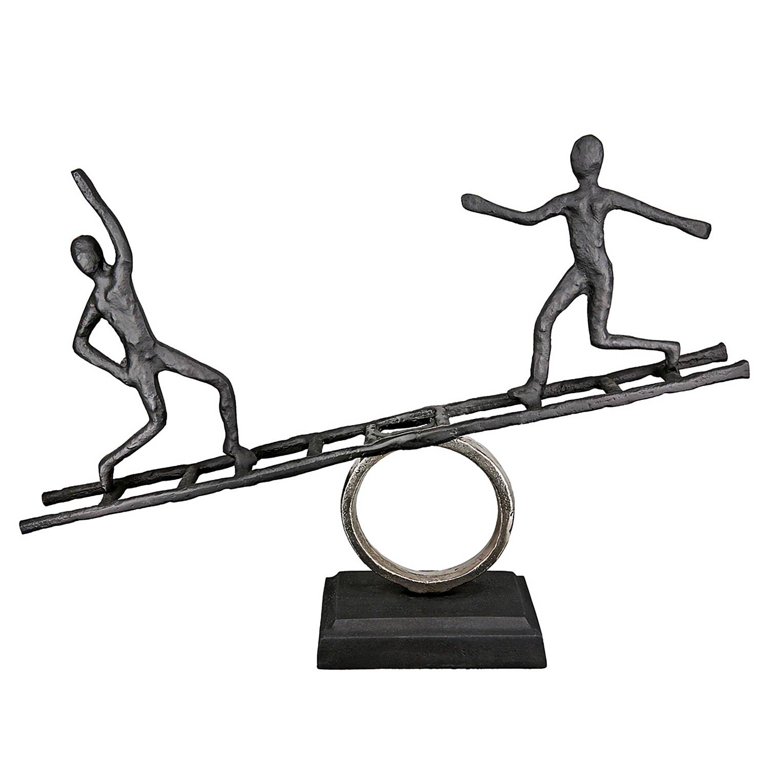 Leiter Skulptur Aluminium Schwarz