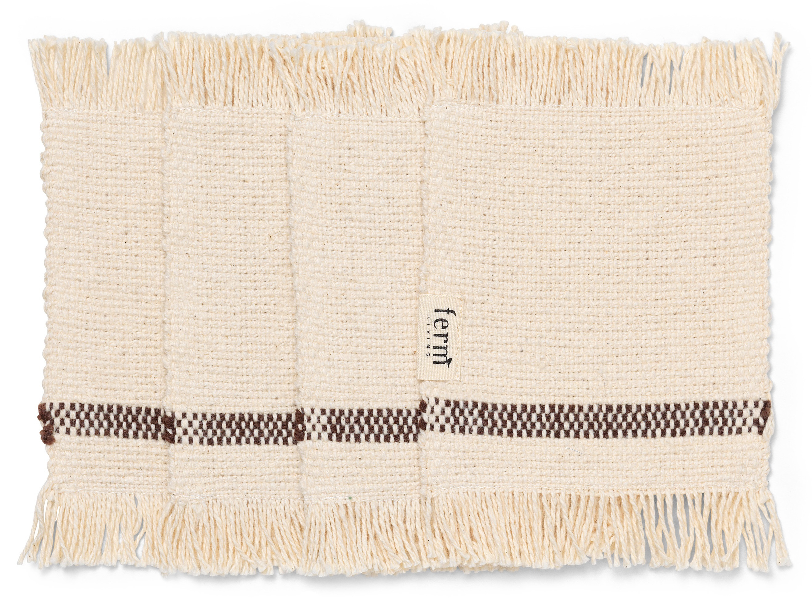 Savor Coasters In A Set Of 4 Brown