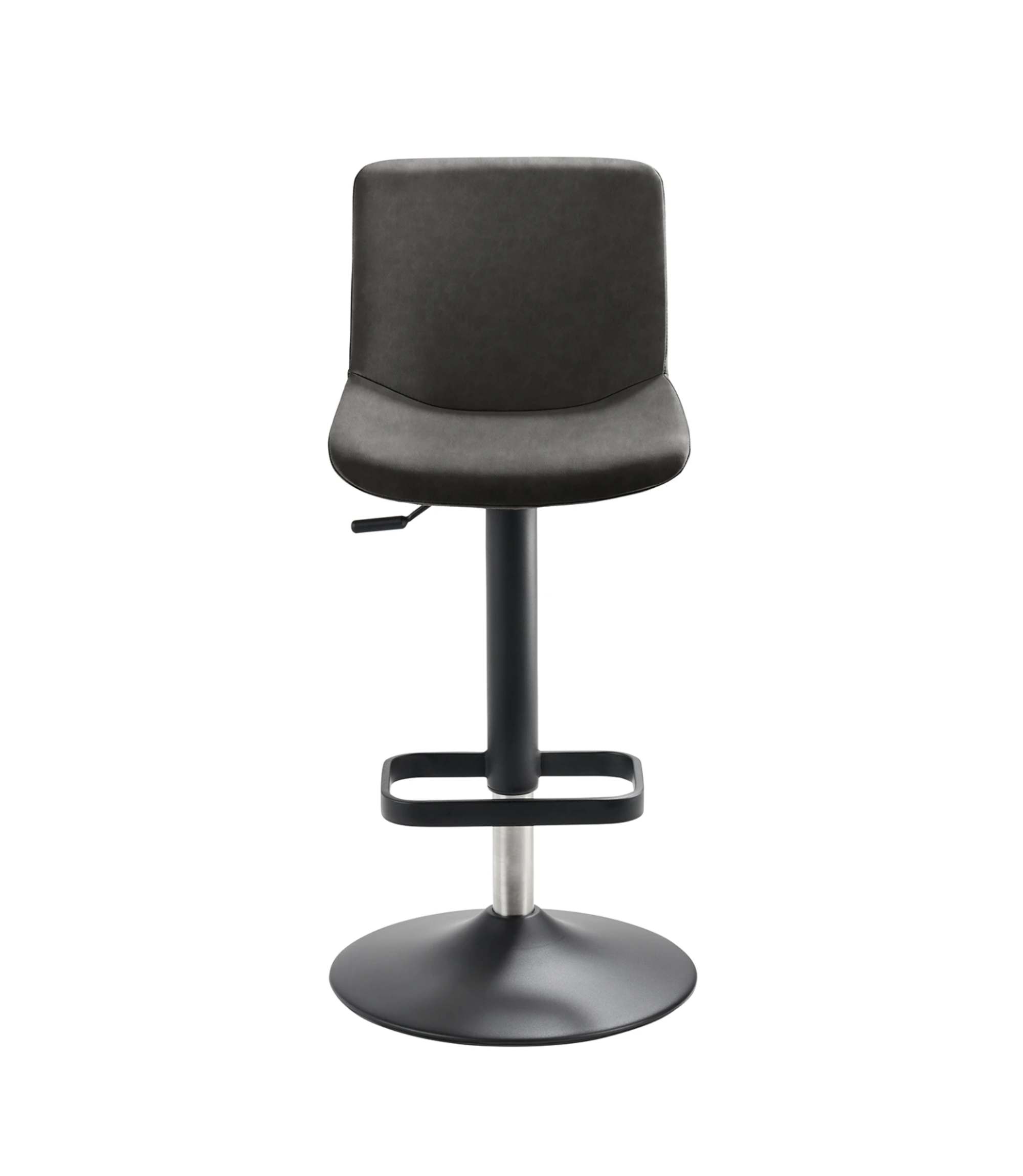 Bar stool Steel Web fabric Black-grey