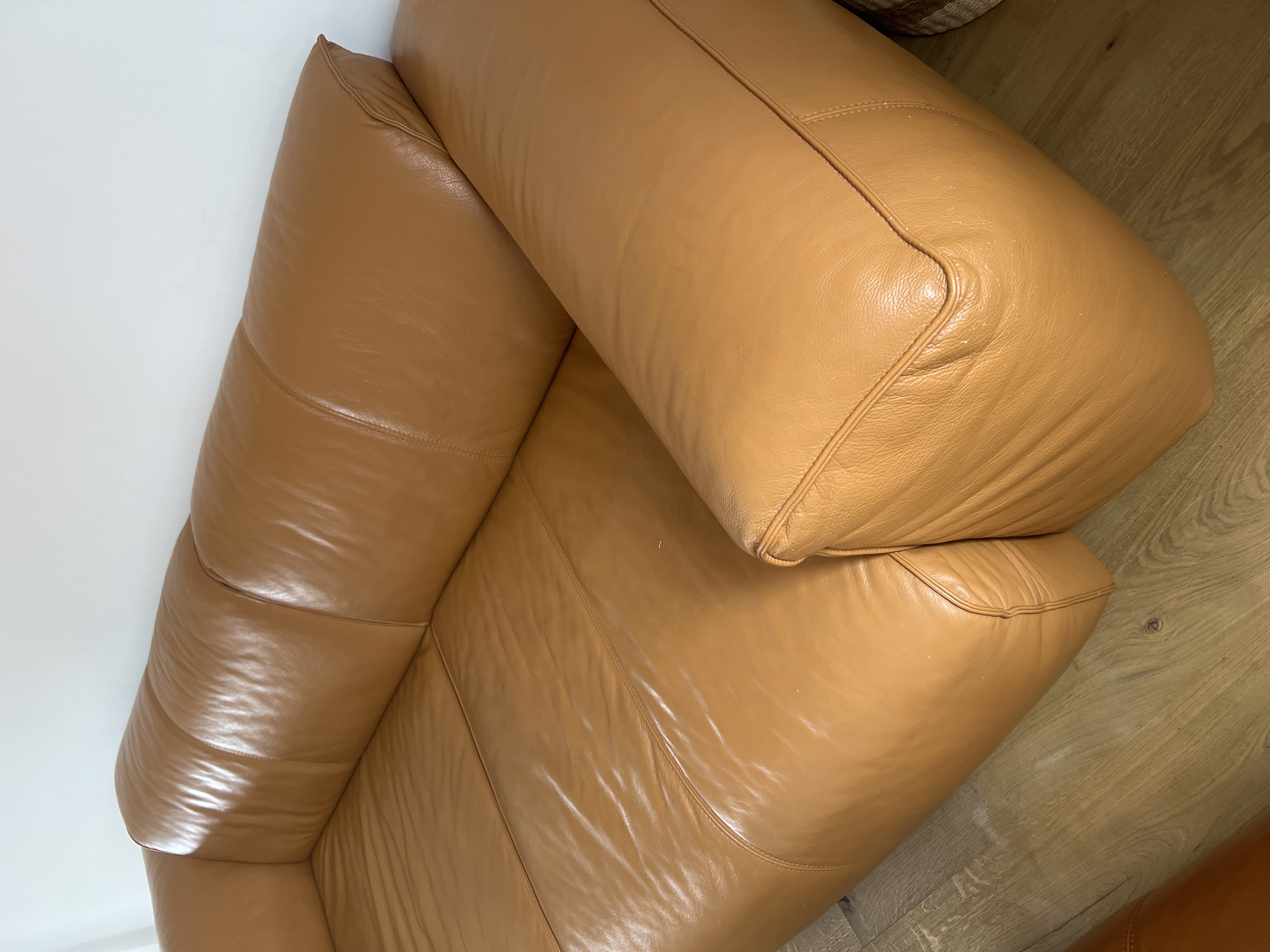 Hudson Sofa Leather Brown