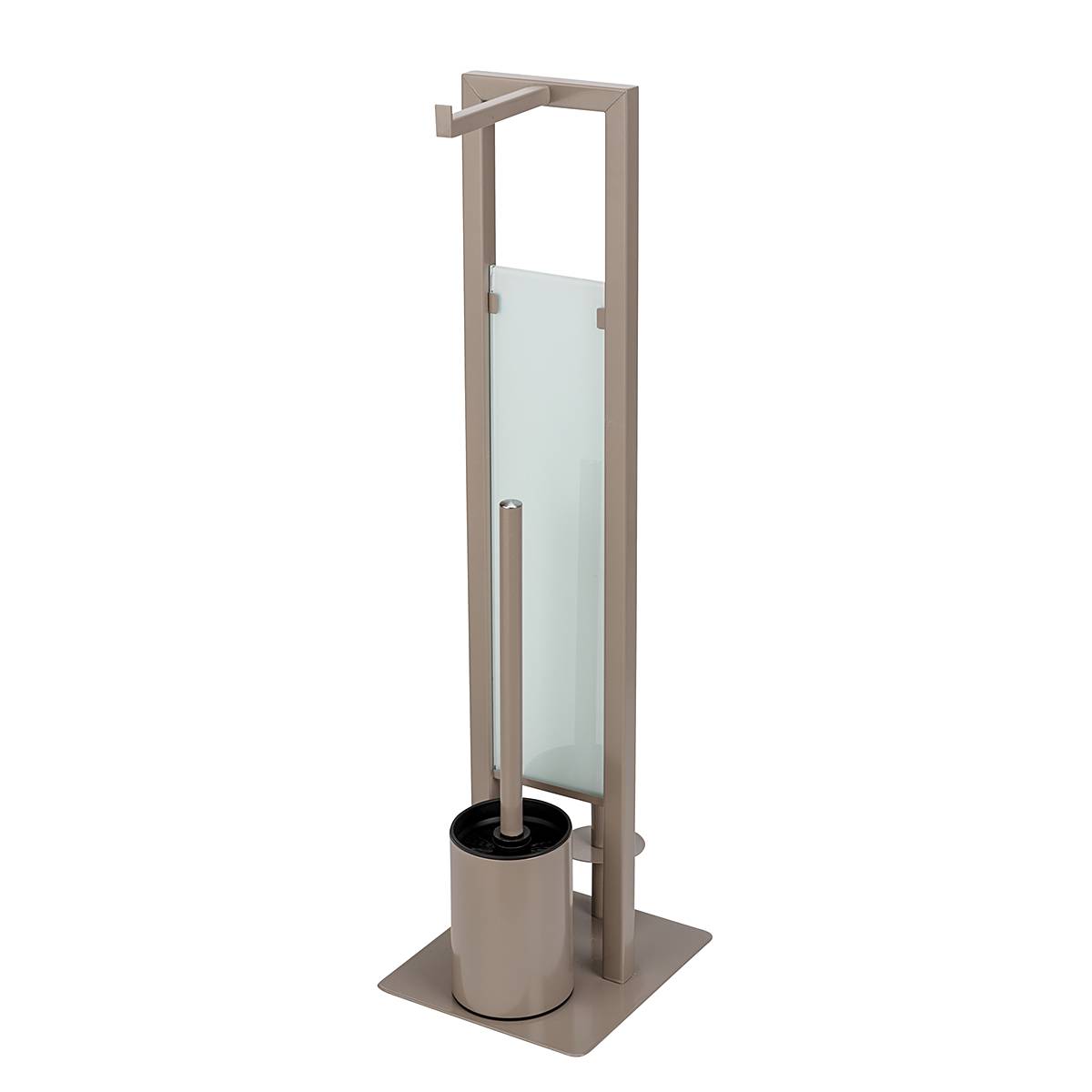 Rivalta toilet brush set steel polypropylene taupe