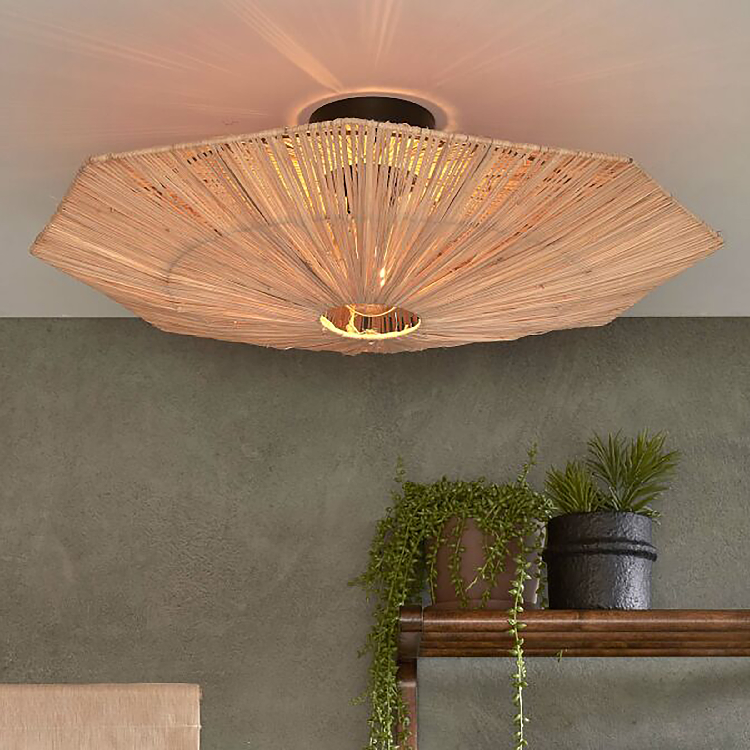 Panama Deckenleuchte Beige