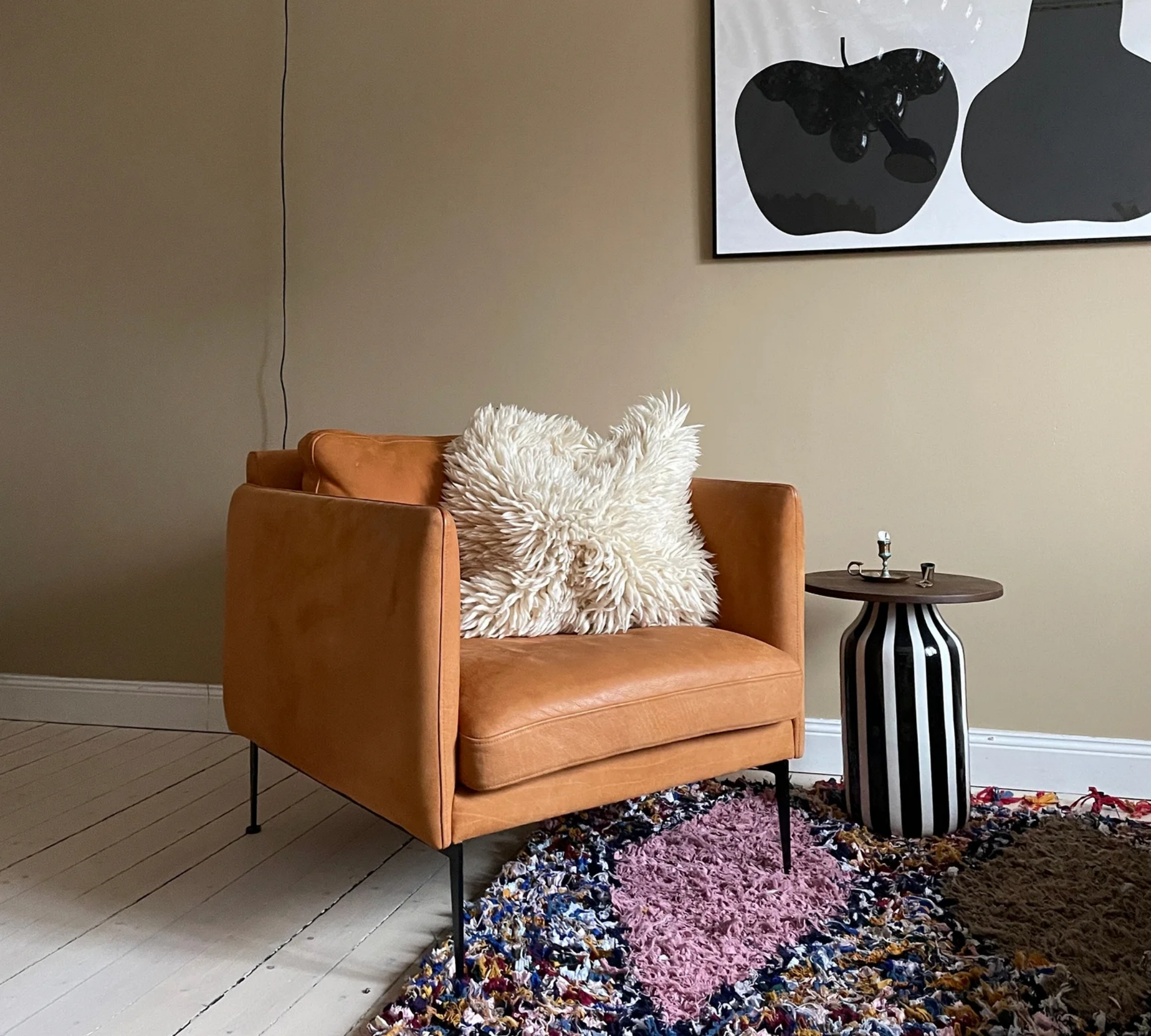 Flamingo armchair velvet Solemio dark green 70