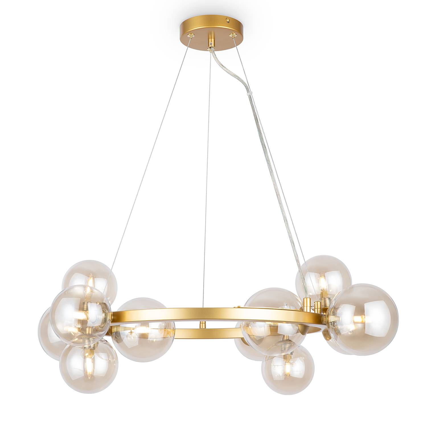 Pendelleuchte Dallas Typ J Farbglas Gold