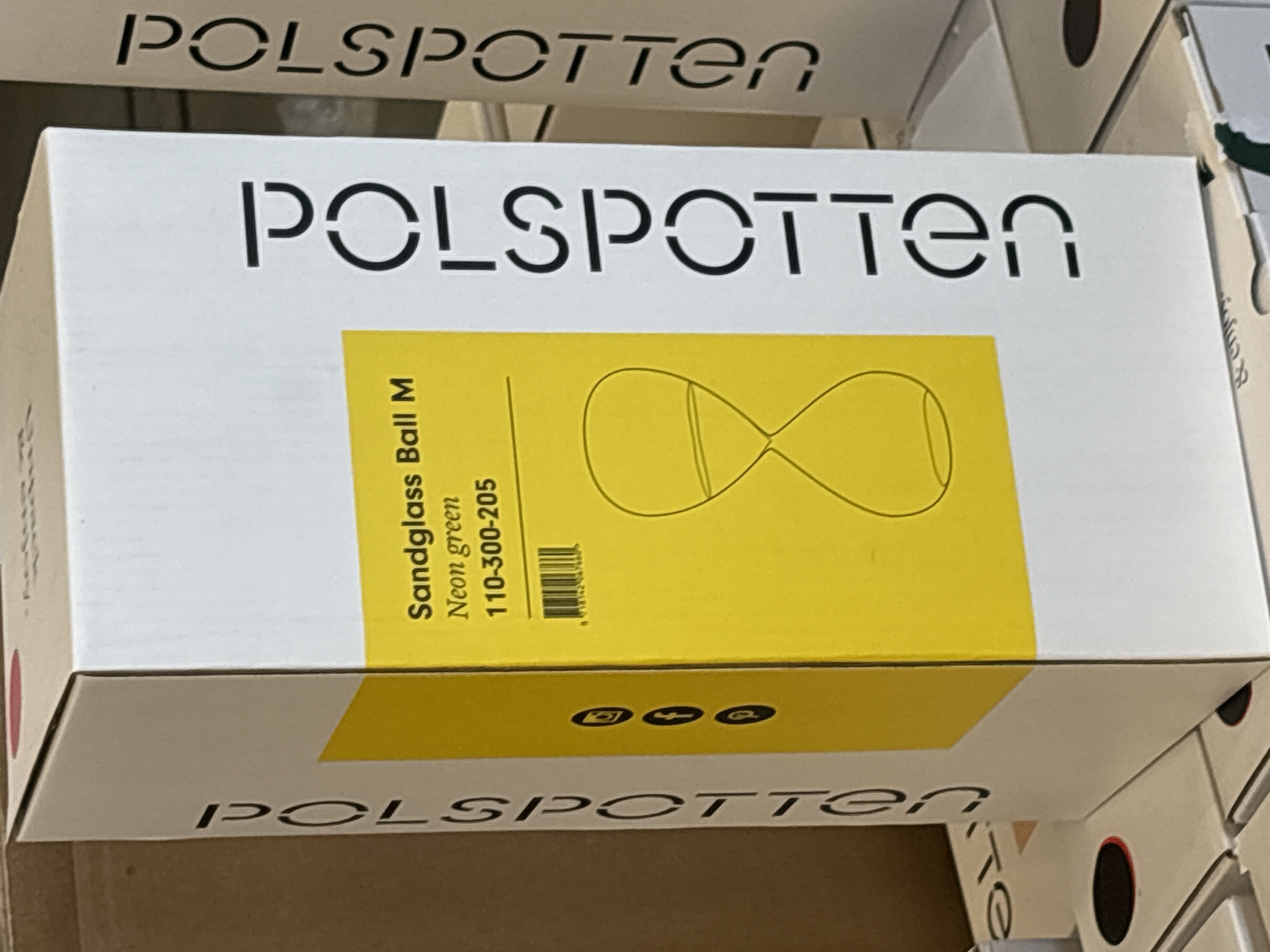 Sanduhr Ball Glas Transparent Grün