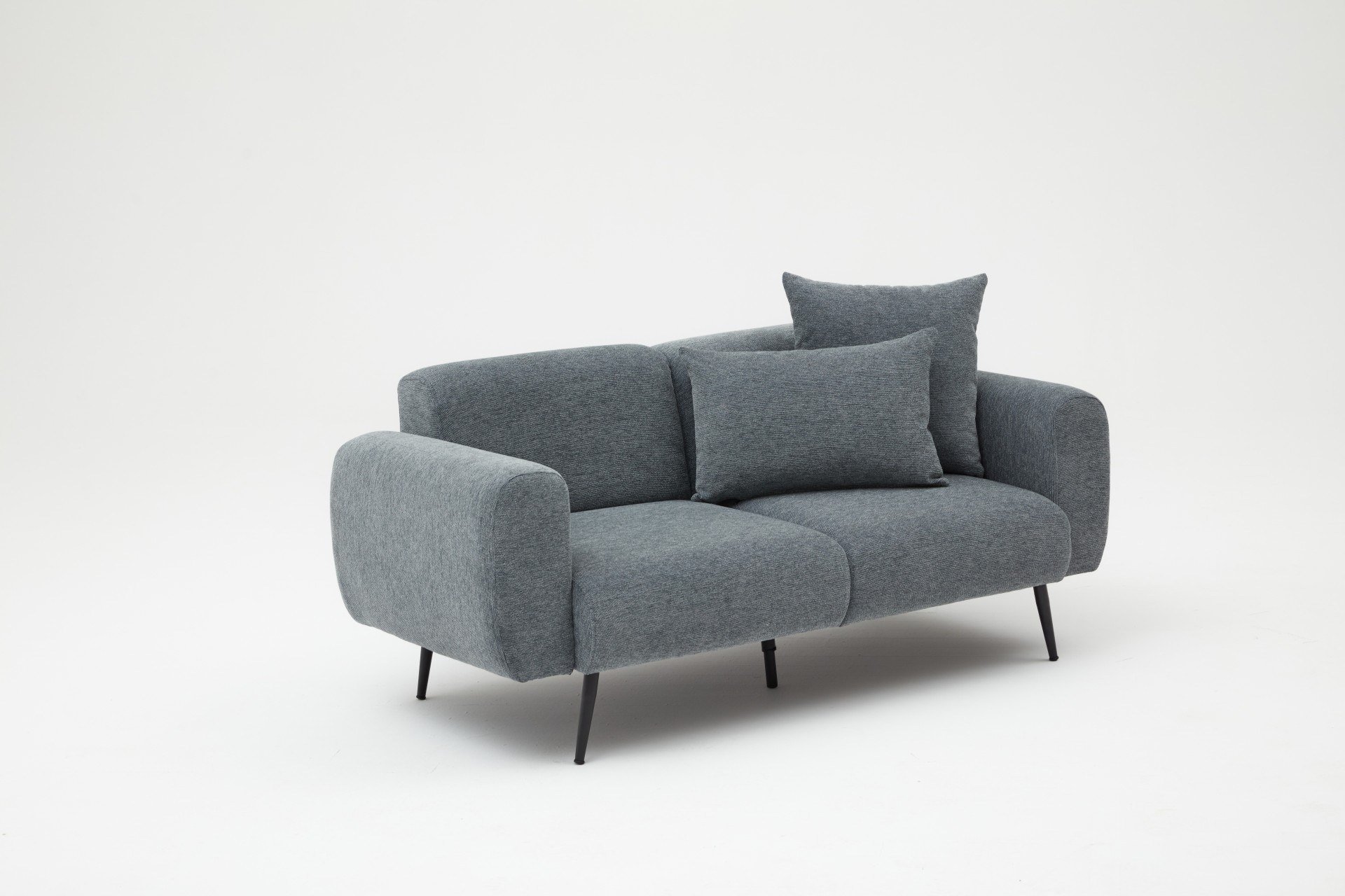 Side Sofa 2-Sitzer Anthrazit