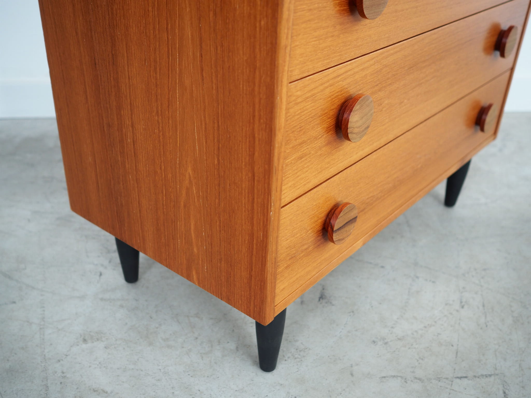Vintage chest of drawers wood brown 1960s