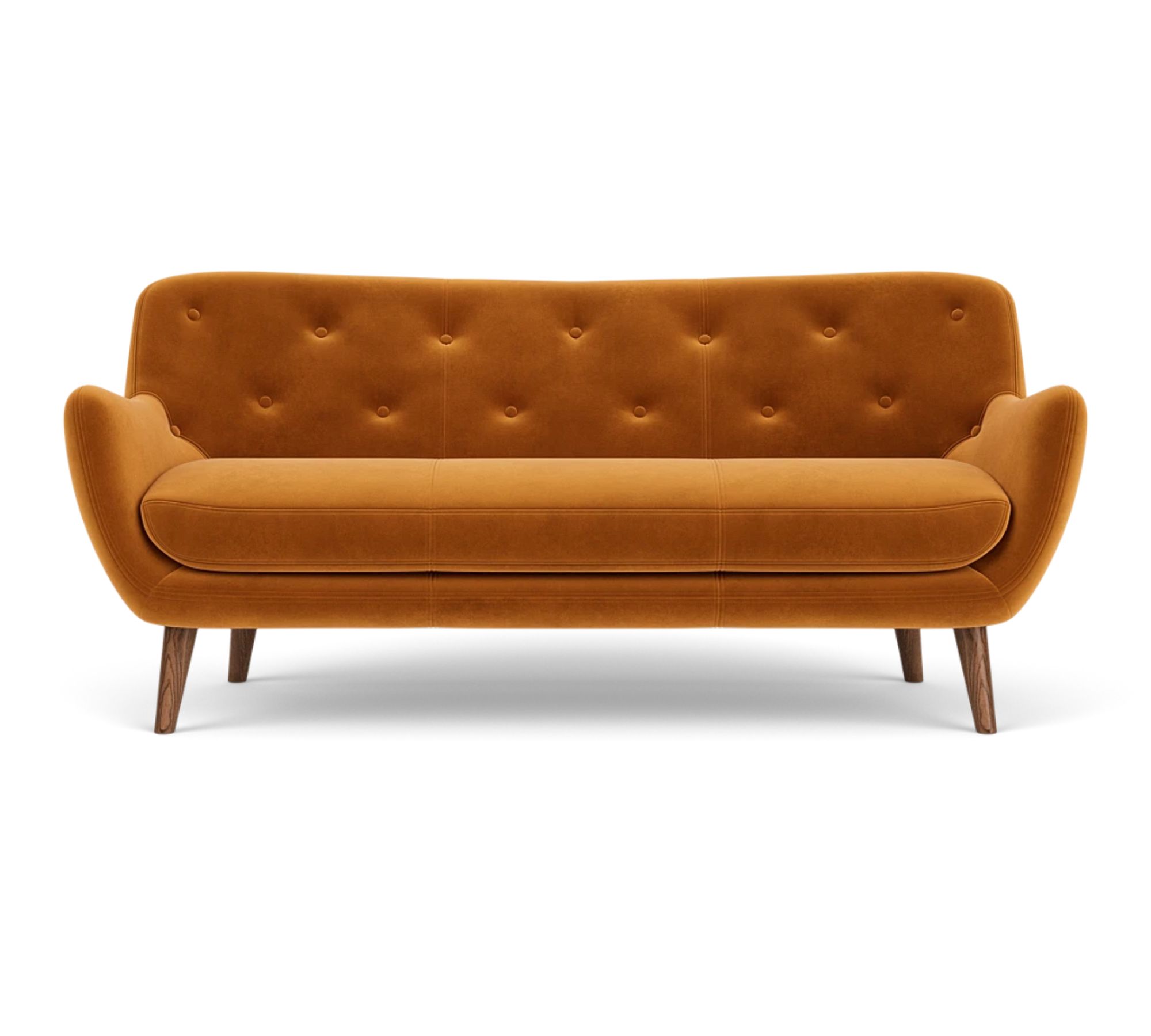 Herman Sofa 3-Sitzer Velour Matt Amber